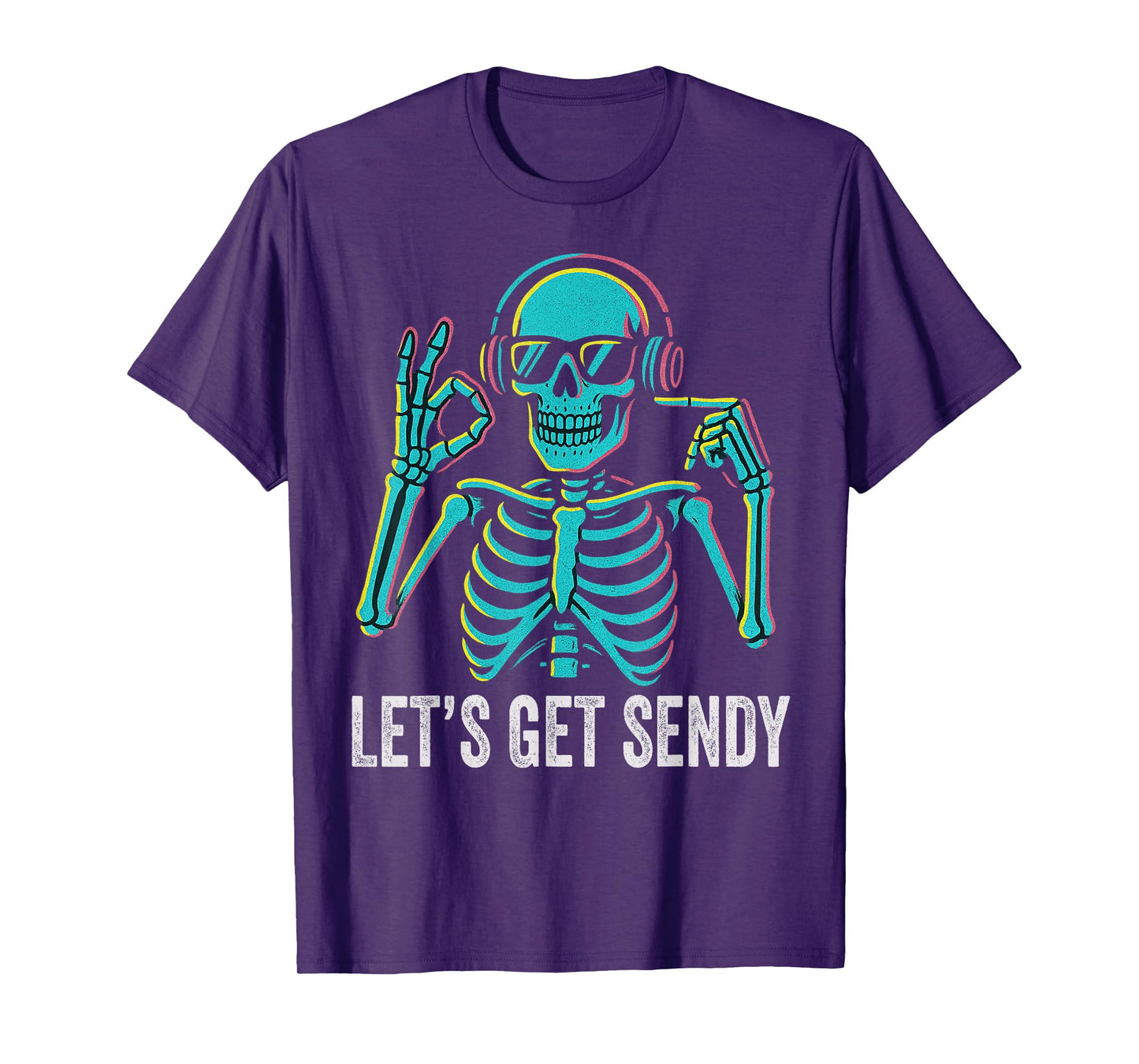 67 Emote Skeleton Six Seven Let's Get Sendy 67 Meme Funny 67 T-Shirt