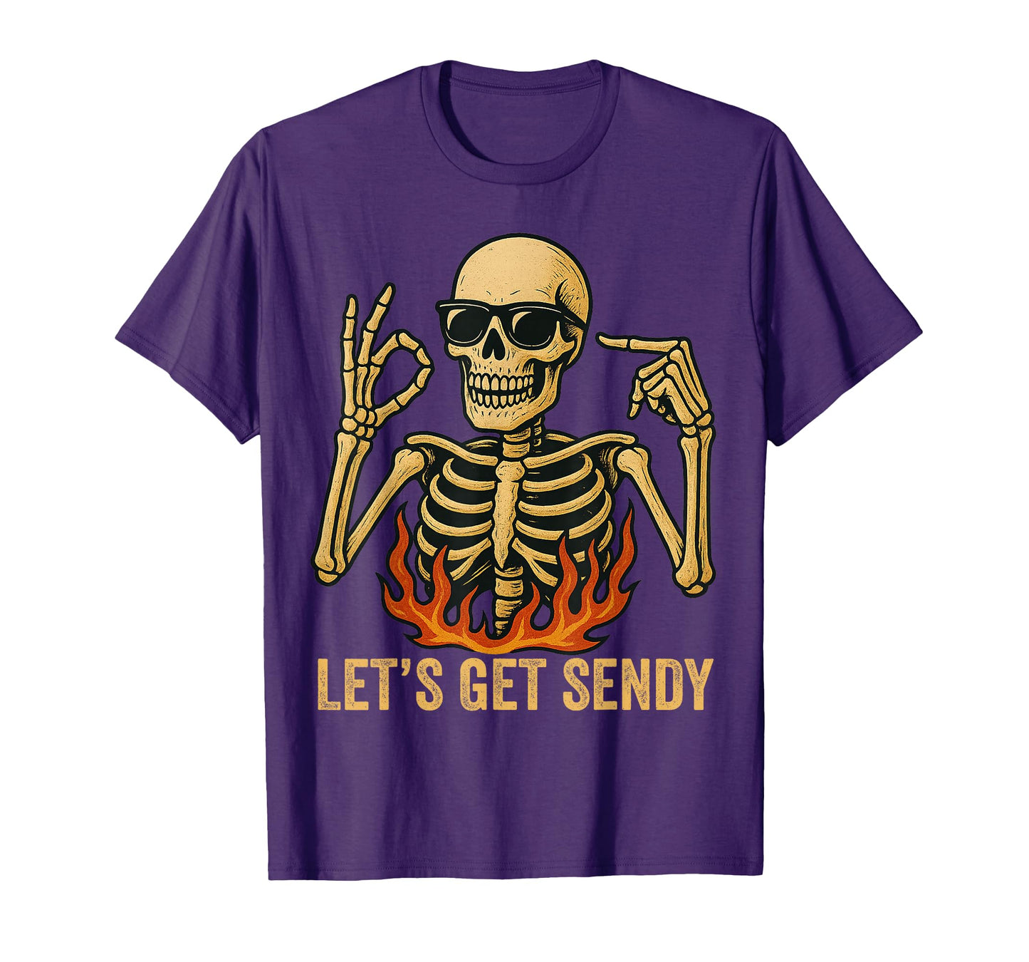 67 Emote Skeleton Six Seven Let's Get Sendy 67 Meme Funny 67 T-Shirt