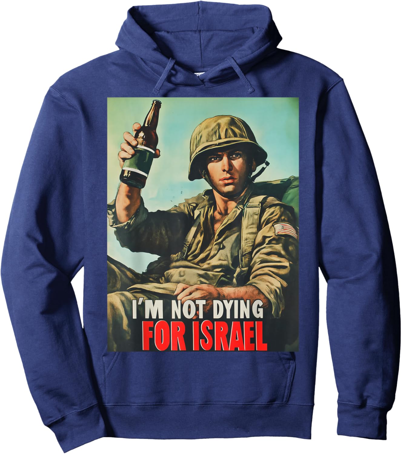 I'm Not Dying for Israel, Trump American 2025 T-Shirt - Hoodie | Navy