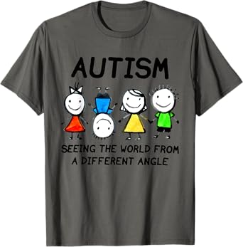 Autism Seeing The World From A Different Angle Autism Gifts T-Shirt