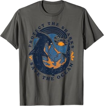 Protect The Shark save the ocean save ocean animals retro T-Shirt