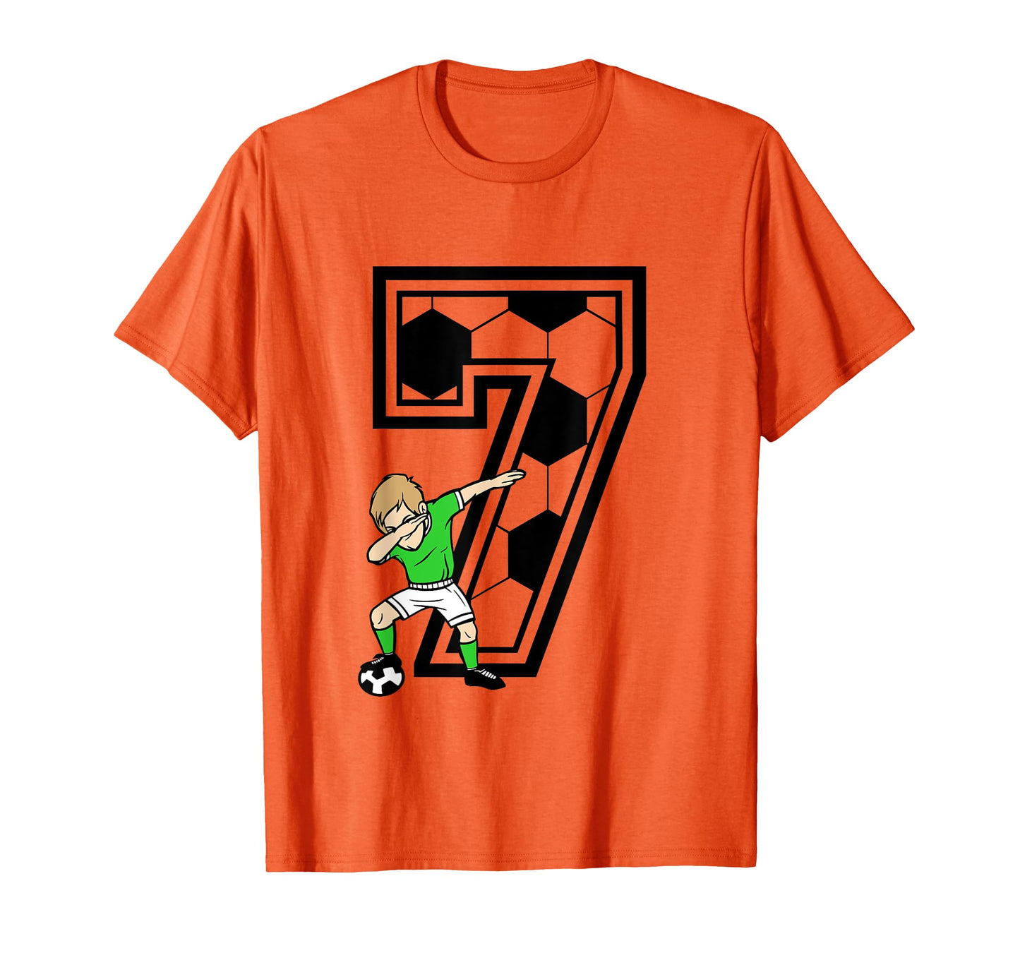 7 Year Old Boy Soccer Player 7th Birthday Kids T-Shirt