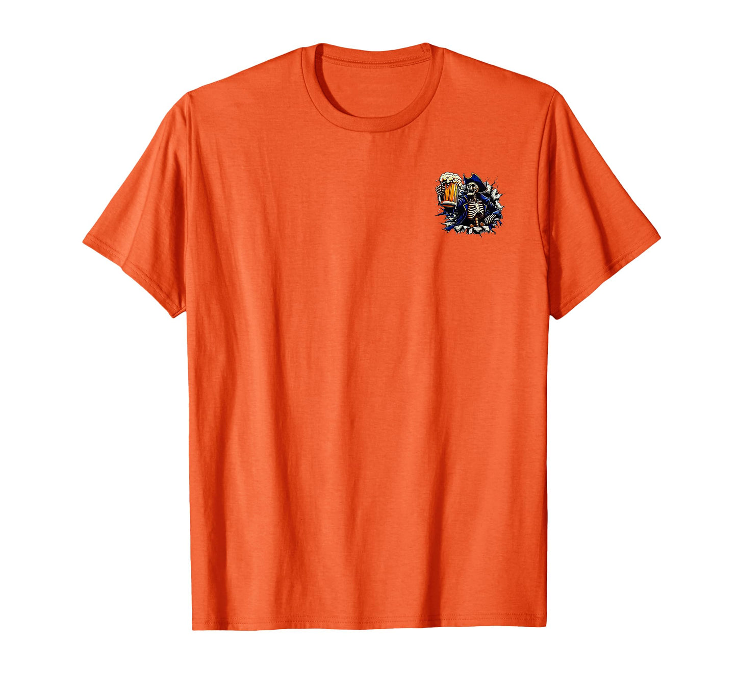 2 Side The Devil Whispered to Me I'm Coming for You Skeleton T-Shirt