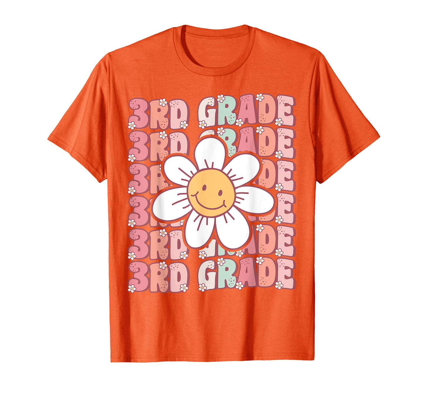 70s Groovy 3rd Grade Back To School First Day of Third Grade T-Shirt