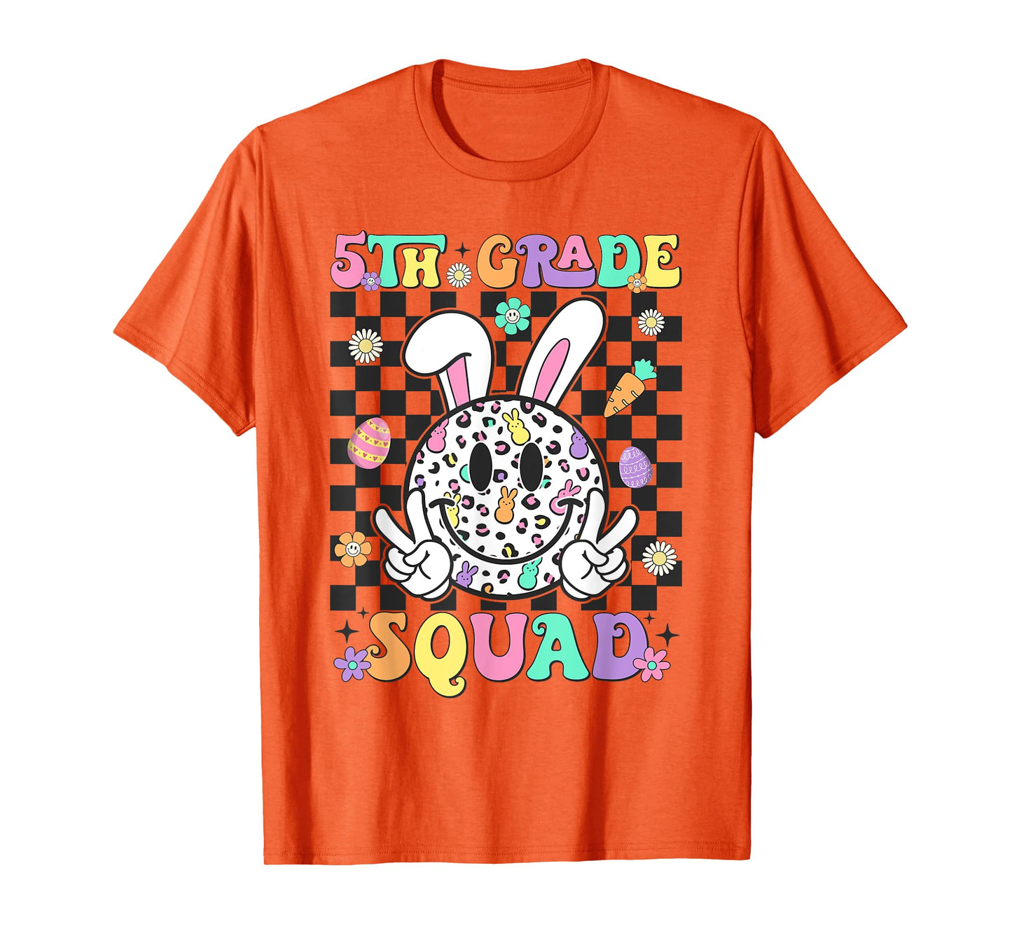 5th Grade Squad Rabbit Bunny Easter Day Teacher Student T-Shirt