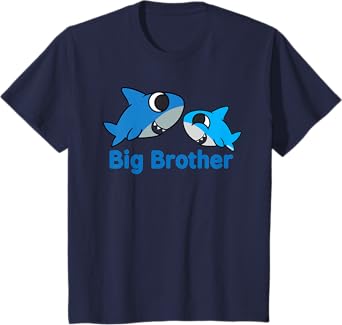 Kids Big Brother Funny Shark for Brothers T-Shirt