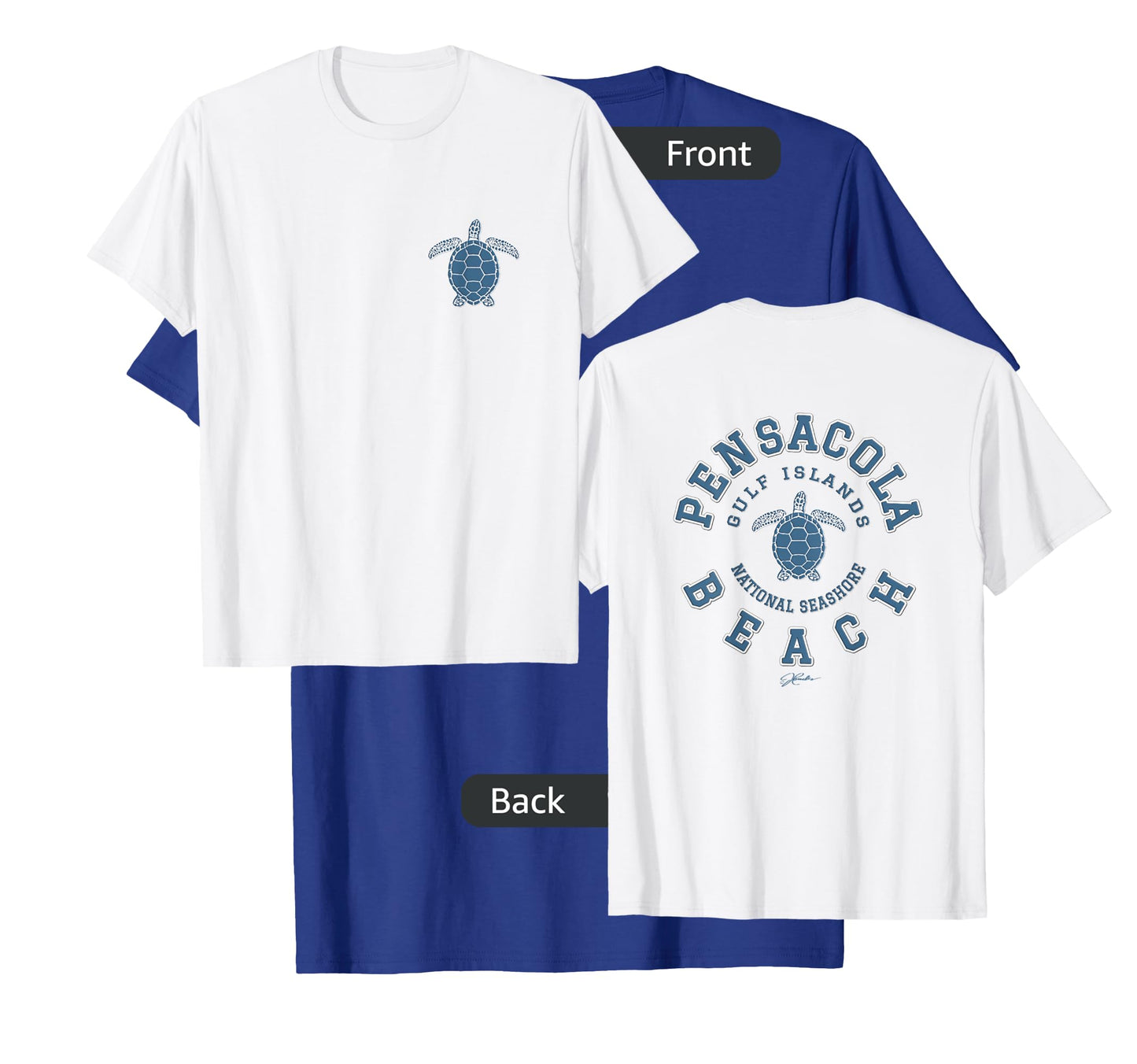 JCombs: Pensacola Beach, FL, Sea Turtle (Two-Sided) T-Shirt