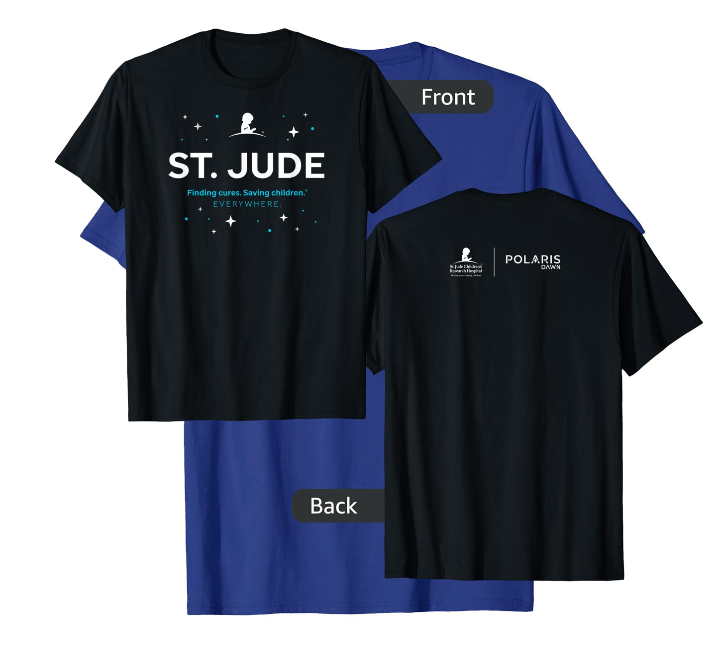 St. Jude "Finding Cures. Saving Children. EVERYWHERE" Stars T-Shirt