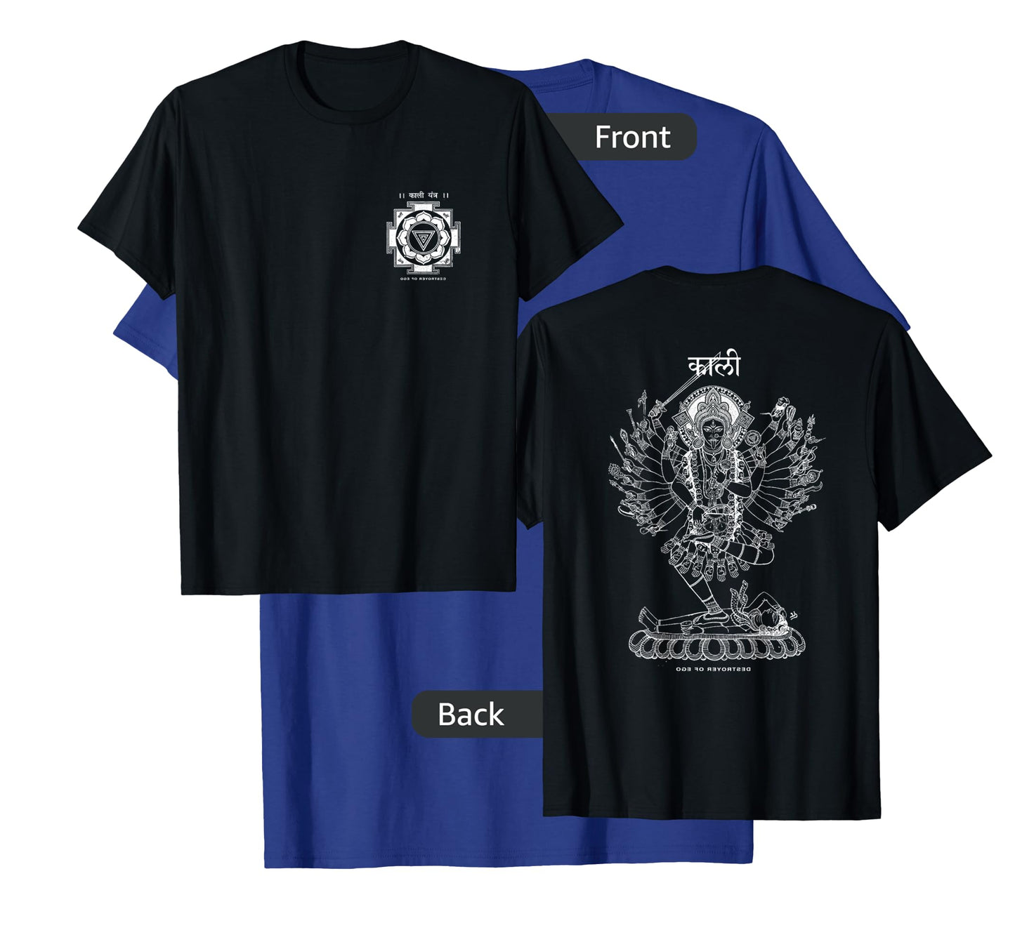 KALI Hindu Goddess, Kali Ma Yantra, Sacred Tantric Thangka T-Shirt