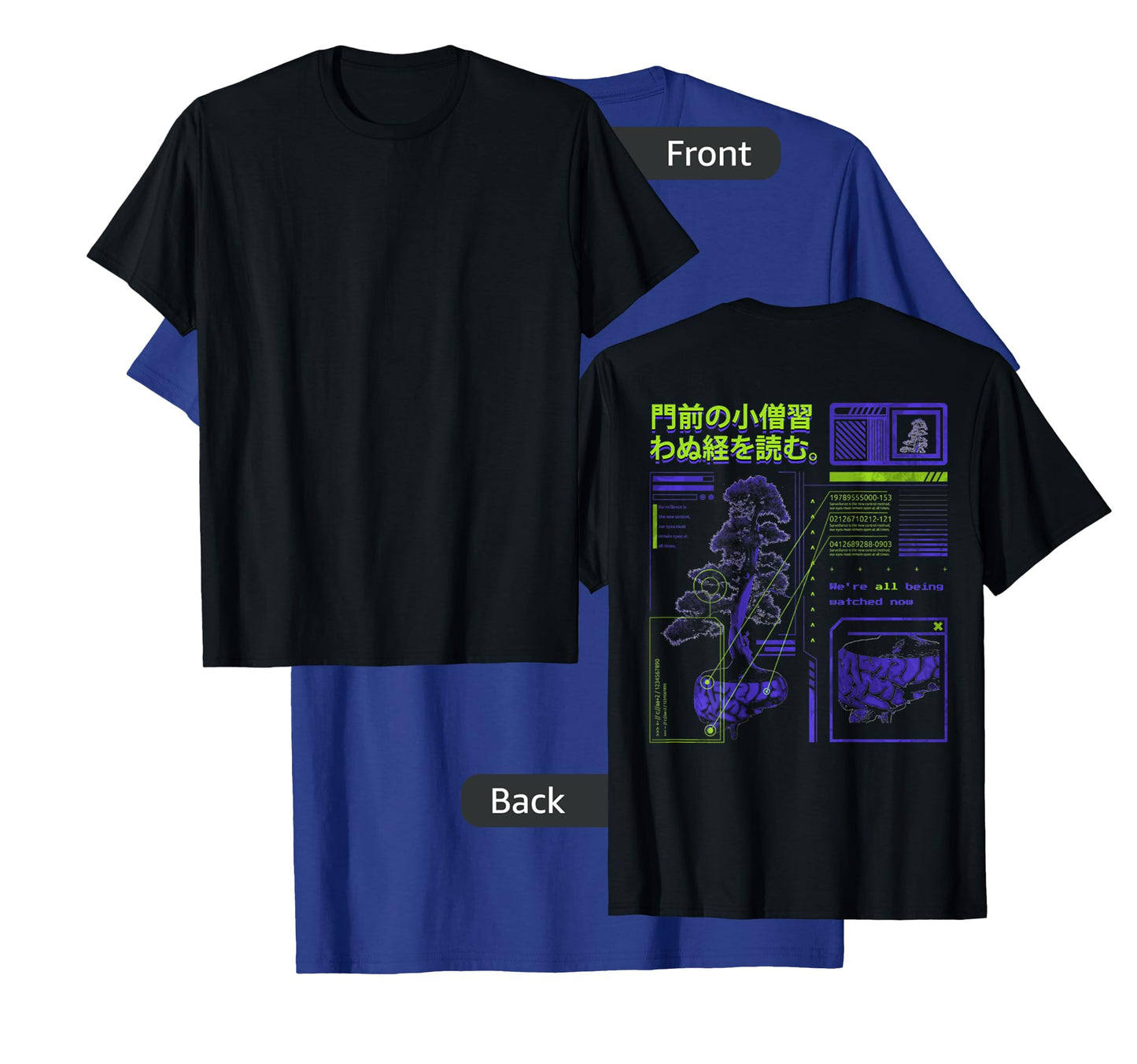 Futuristic waporwave Aesthetic Style digital Nature glitch T-Shirt