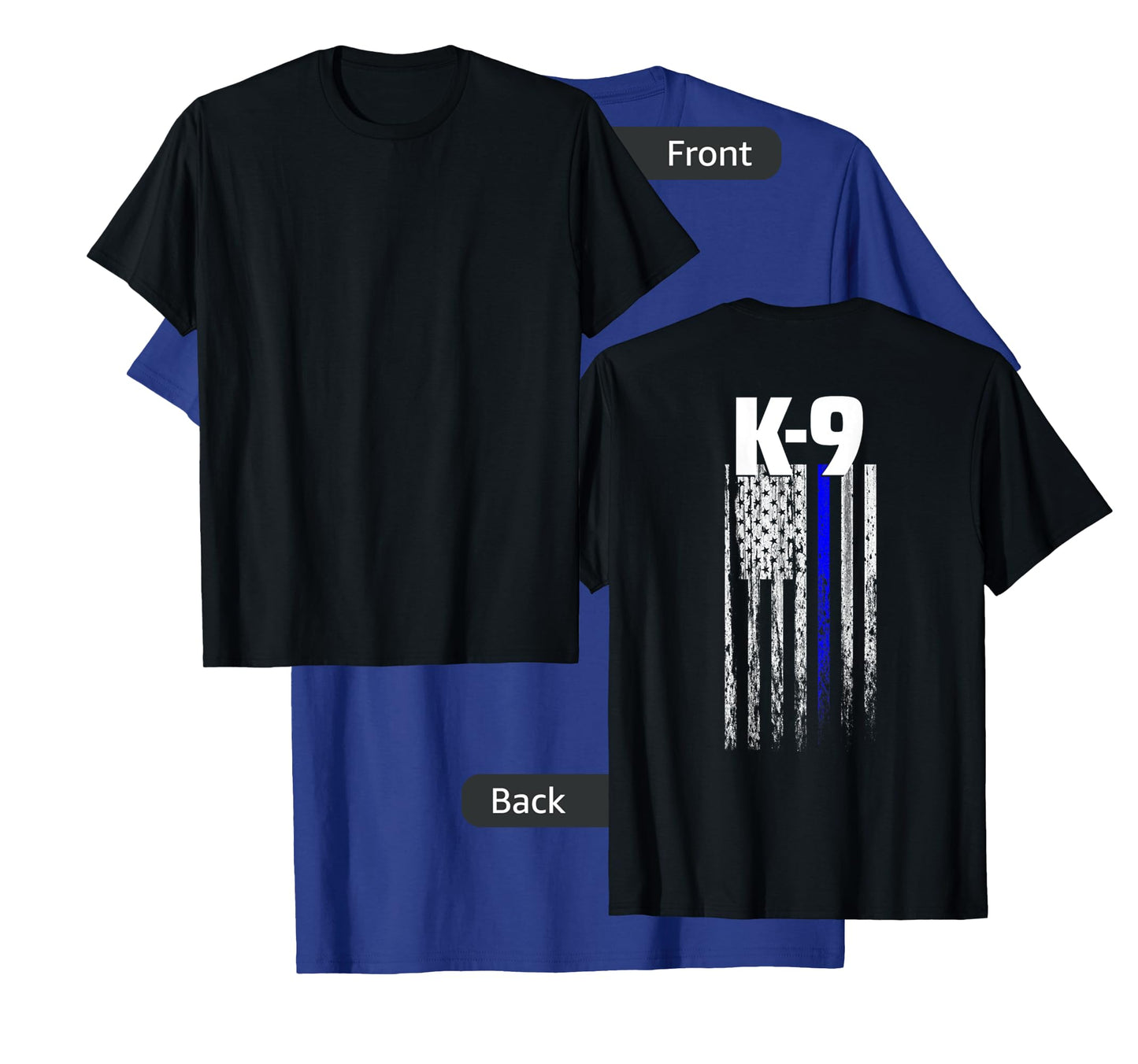 K-9 Police Officer USA Flag T-Shirt LEO Cops Law Enforcement T-Shirt