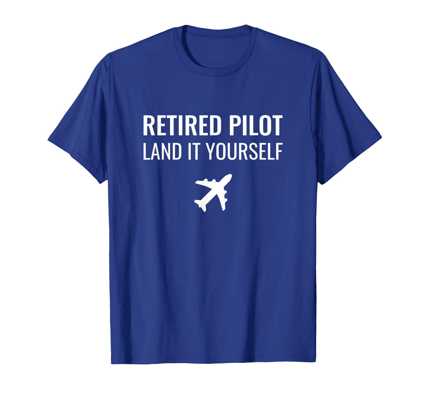 Fun Aviation Lifestyle - Retired Pilot T-Shirt - Men's Unisex Adults - Black - Short Sleeve - Small - Regular Fit - Cotton/Polyester Blend