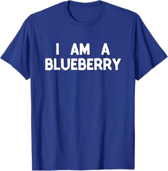 I Am A Blueberry Costume Halloween I'm Lazy Easy T-Shirt
