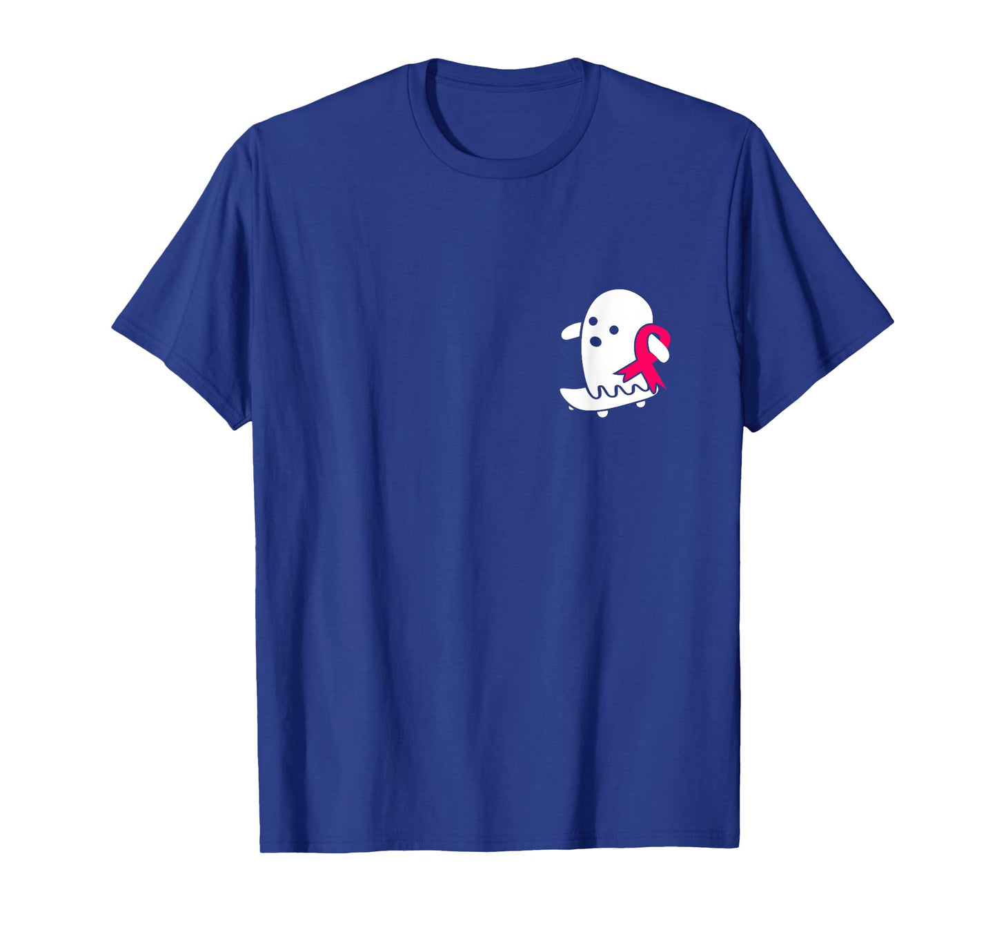 Breast Cancer Ghost Halloween Pink Breast Cancer Awareness T-Shirt