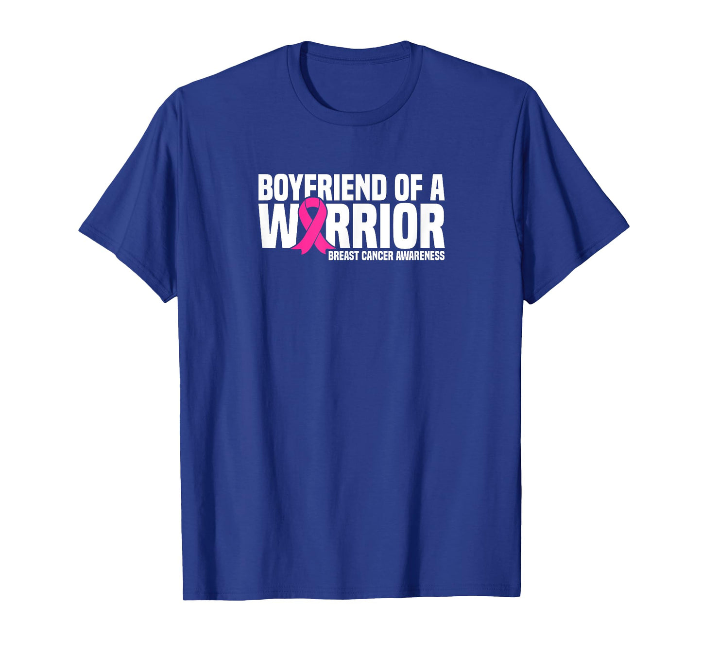 Boyfriend of a Warrior Pink Ribbon Breast Cancer Awareness T-Shirt