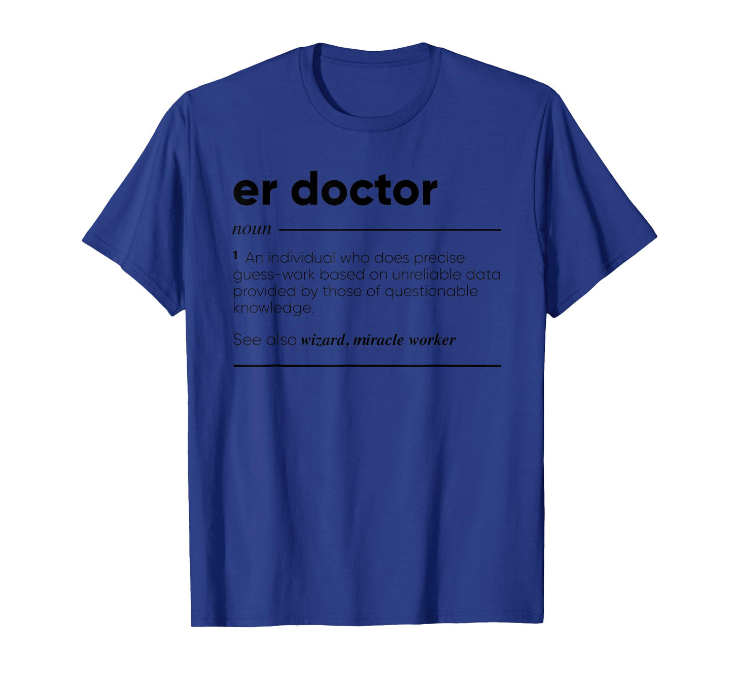 Gifts For ER Doctor Unisex-Adults Grey T-Shirt