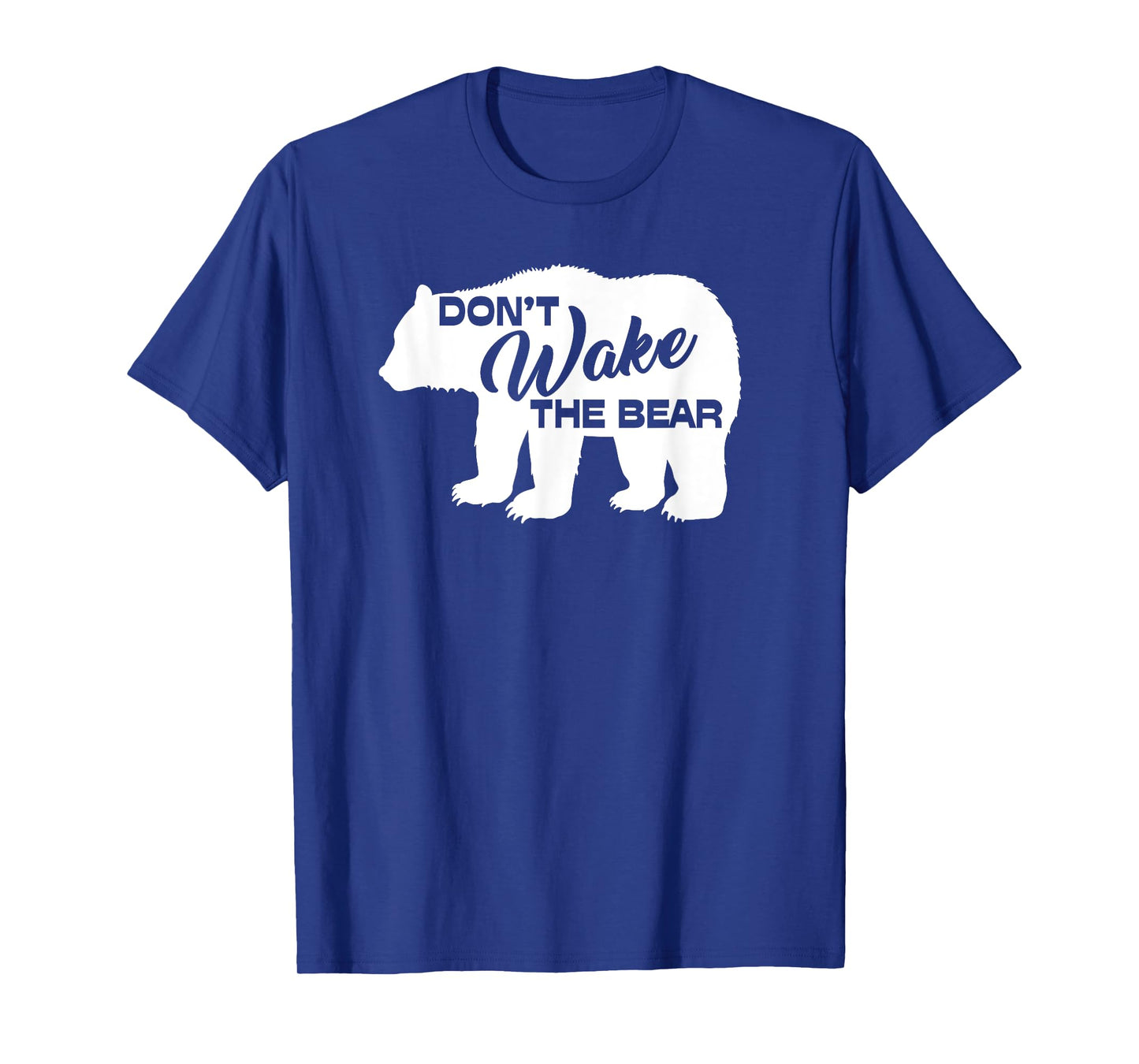 Don't Wake The Bear Funny Bear Silhouette Graphic Sleeping T-Shirt