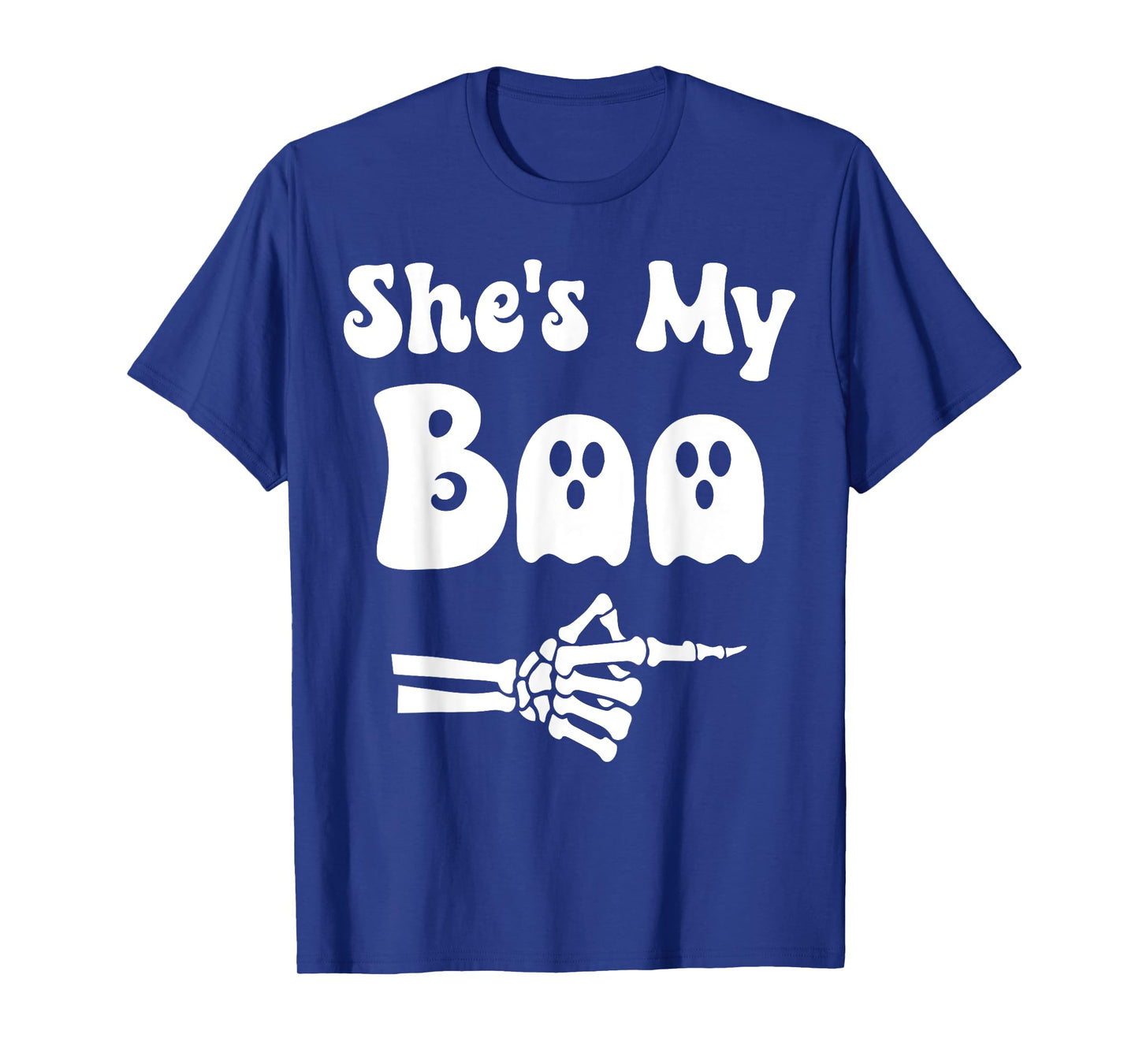 He's My Boo Matching Couple Halloween Couples She's My Boo T-Shirt