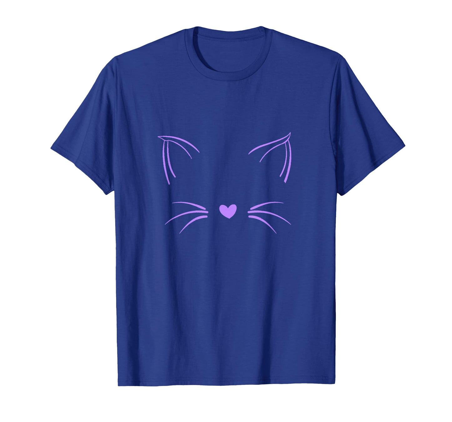 Light Purple Invisible Cat Purple Violet Color Graphic T-Shirt