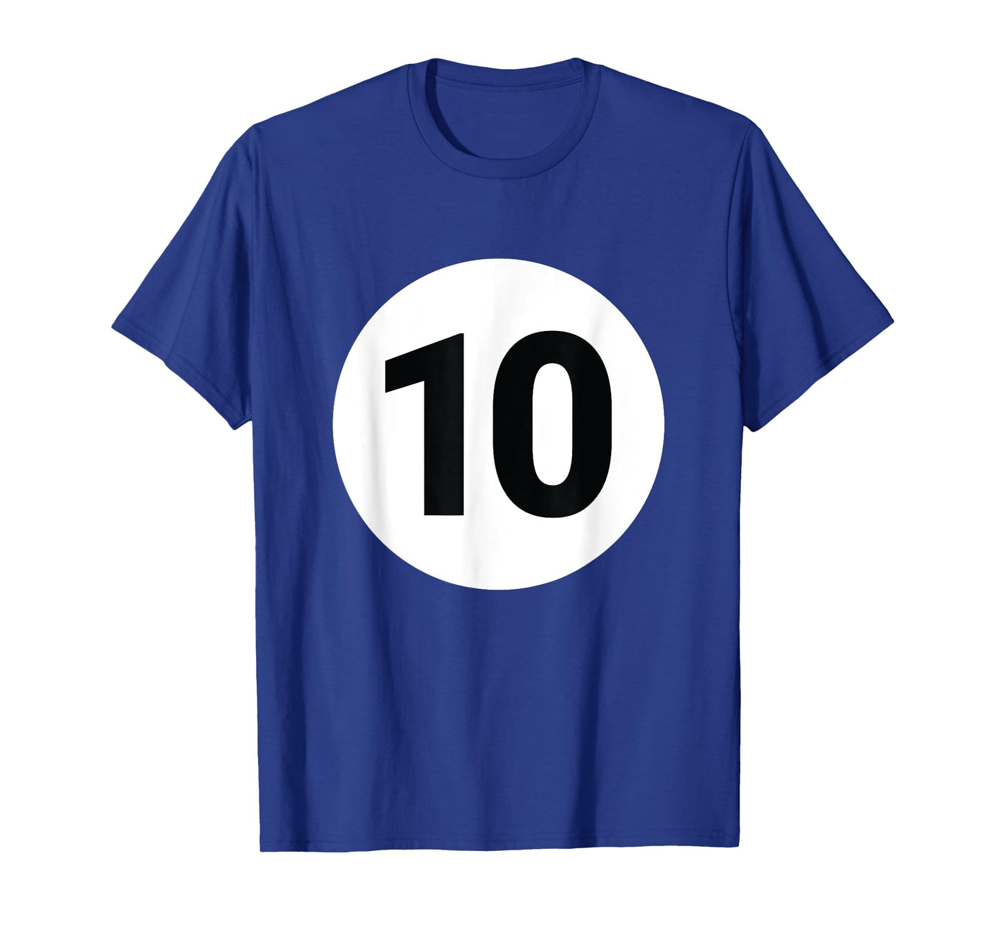 8 Pool Ball 10 Billiards Costume Halloween Group Matching T-Shirt