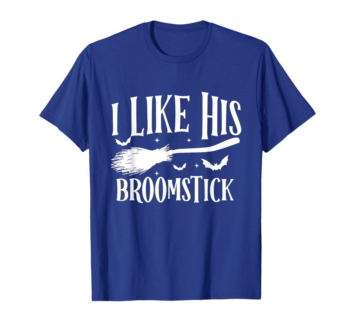 I Like Her Pumpkins Halloween Couple I Like His Broomstick T-Shirt