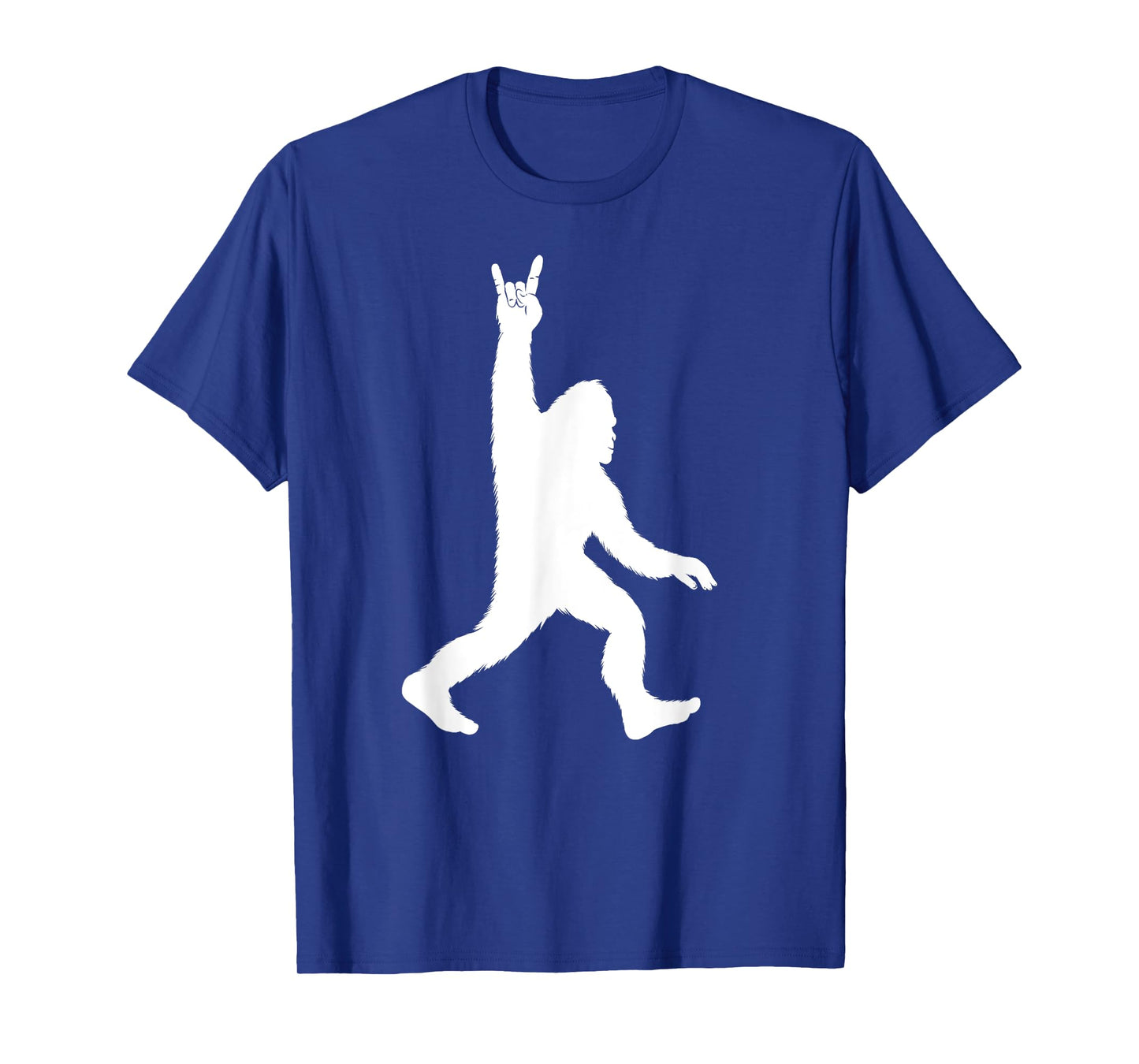 Funny Bigfoot Rock & Roll Sasquatch Believers Gift Men Women T-Shirt