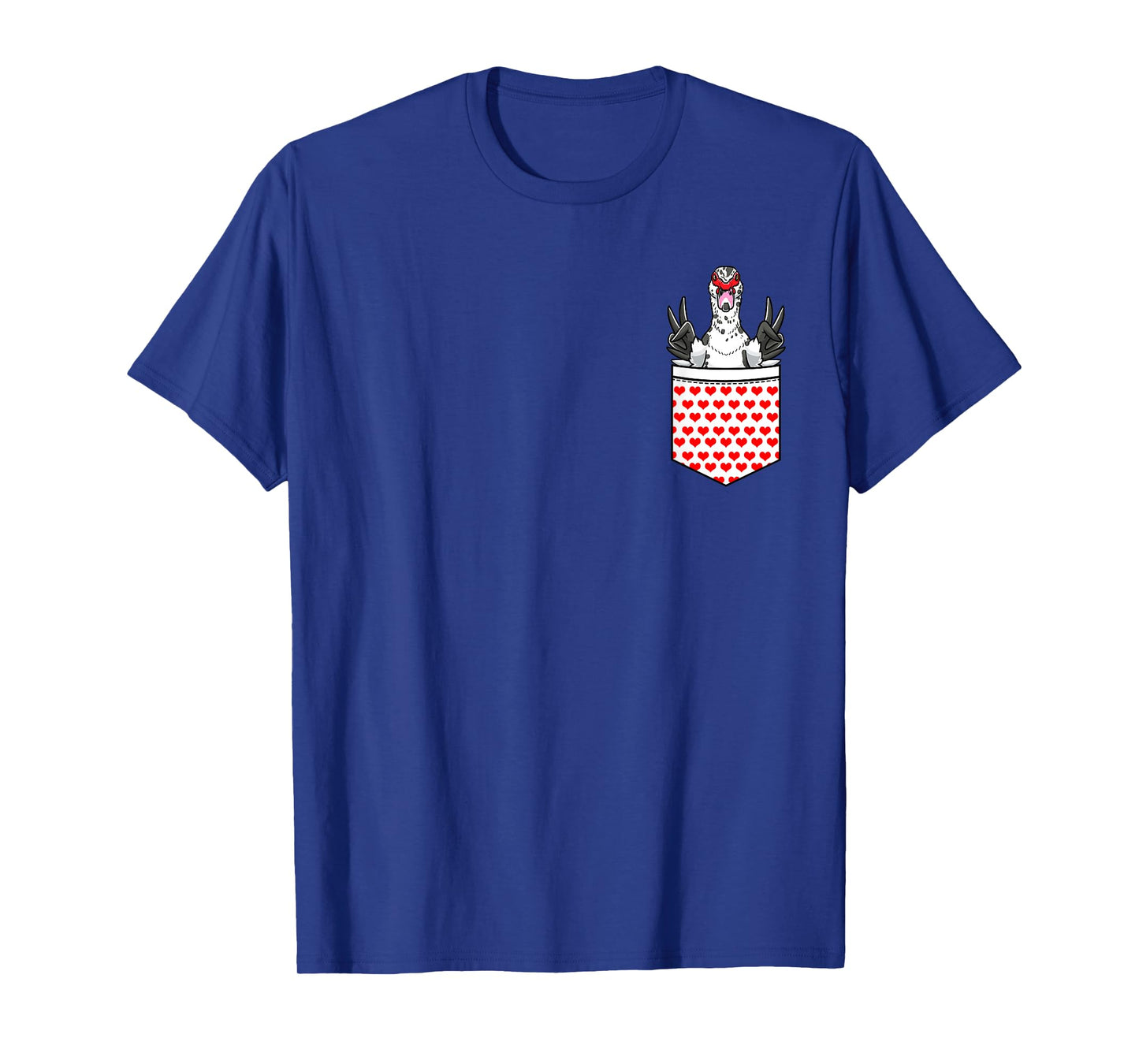 Funny Muscovy Duck Pocket Design T-Shirt