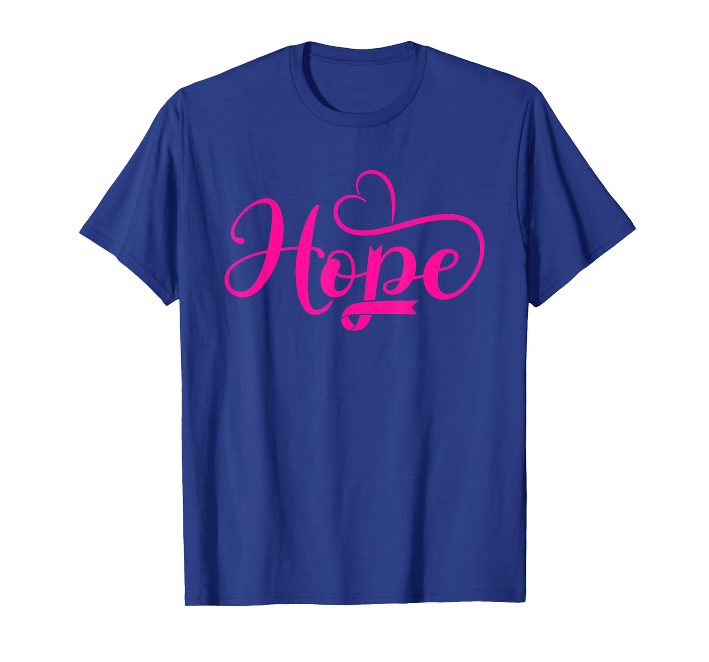 Hope Cancer Warrior Pink Heart Ribbon with T-Shirt