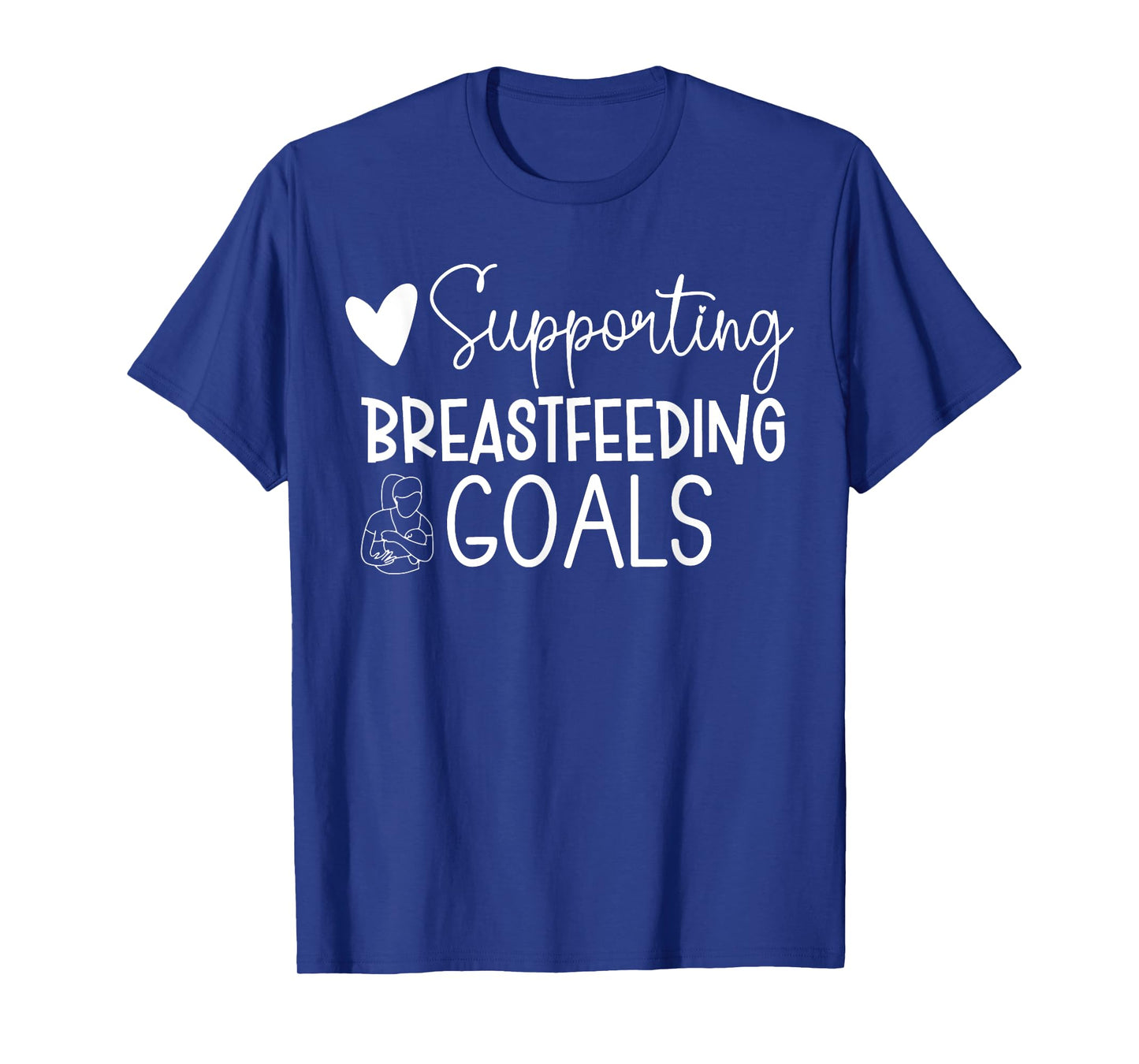 Retro Supporting Breastfeeding Goals IBCLC Crew T-Shirt