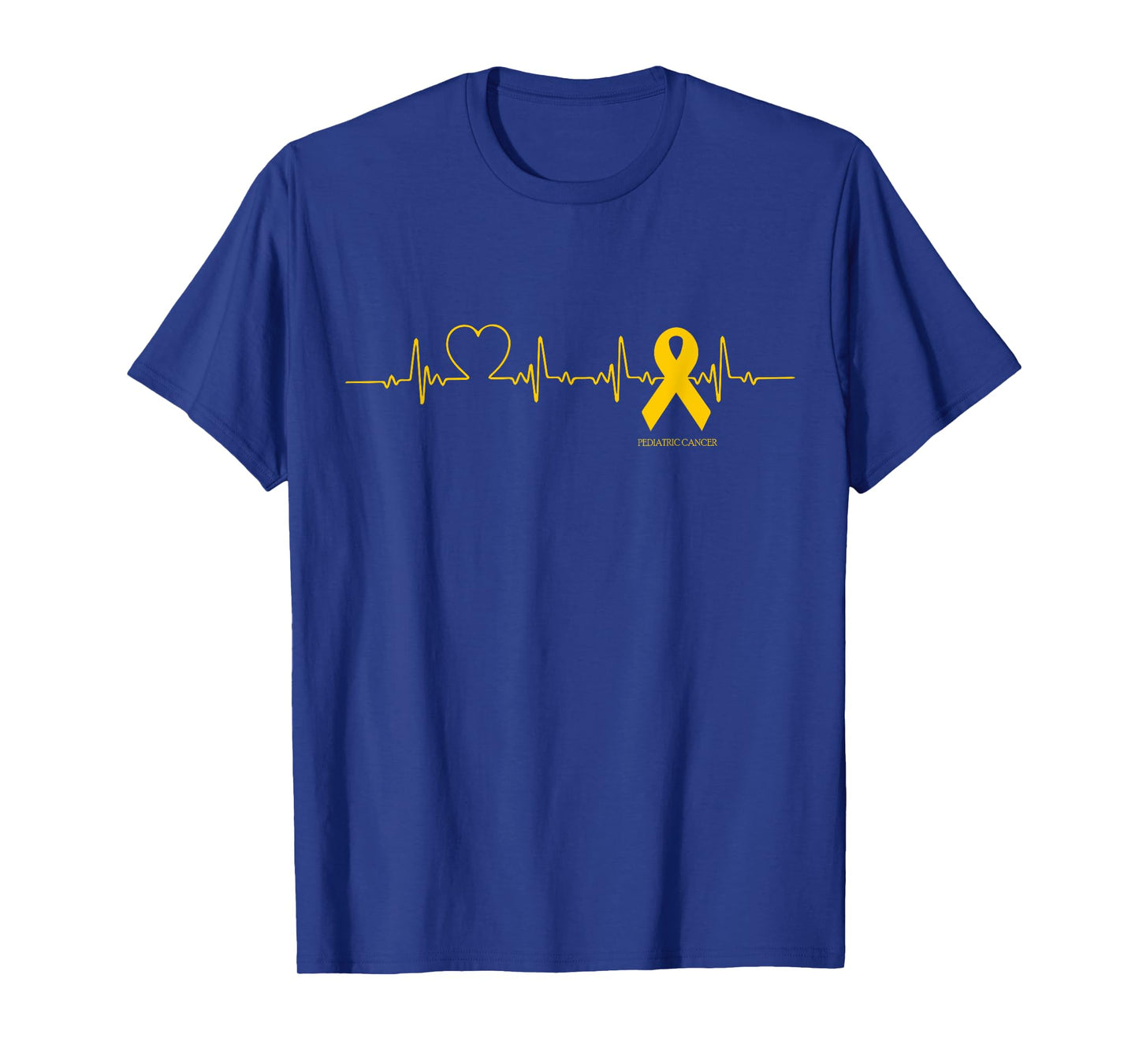 Pediatric Cancer Shirt Cancer Heartbeat Gift Tee For Kids T-Shirt