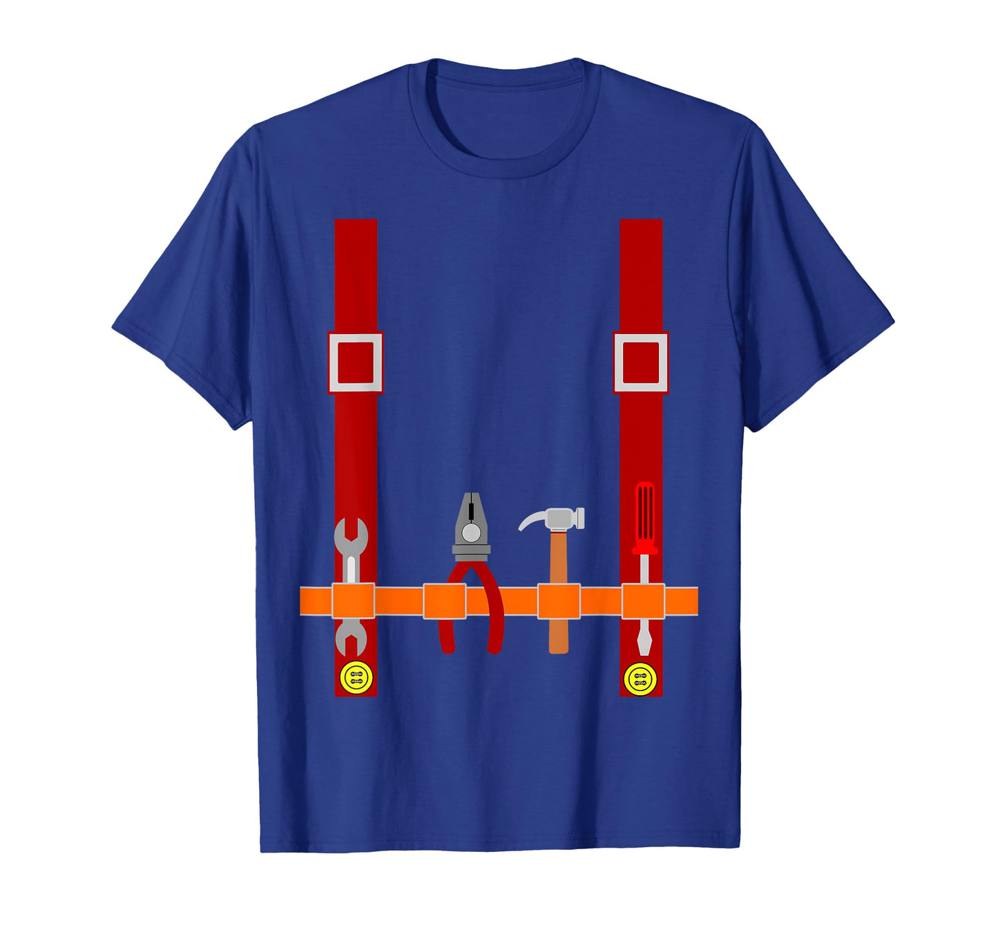 Men's Plumber Costume T-Shirt Halloween Fancy Dress Up T-Shirt