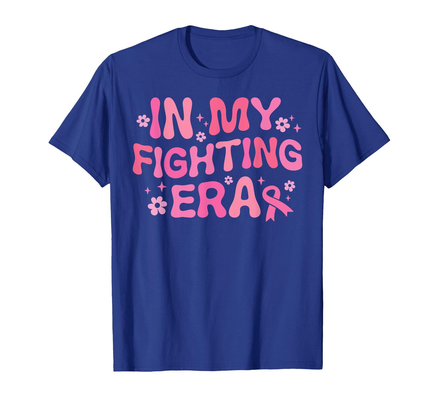 In My Fighting Era Breast Cancer Awareness Warrior Groovy T-Shirt