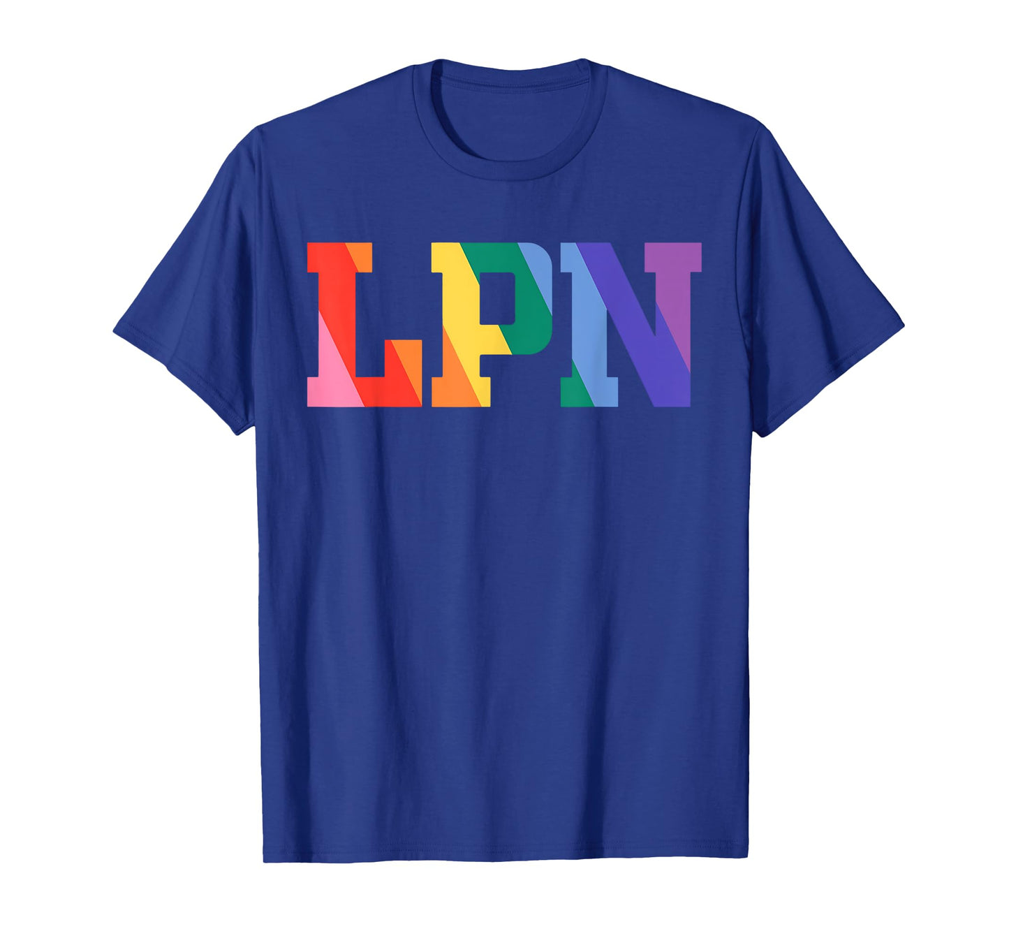 LPN Gay Nurse LGBT-Q Pride Rainbow Flag RN CNA Nursing T-Shirt