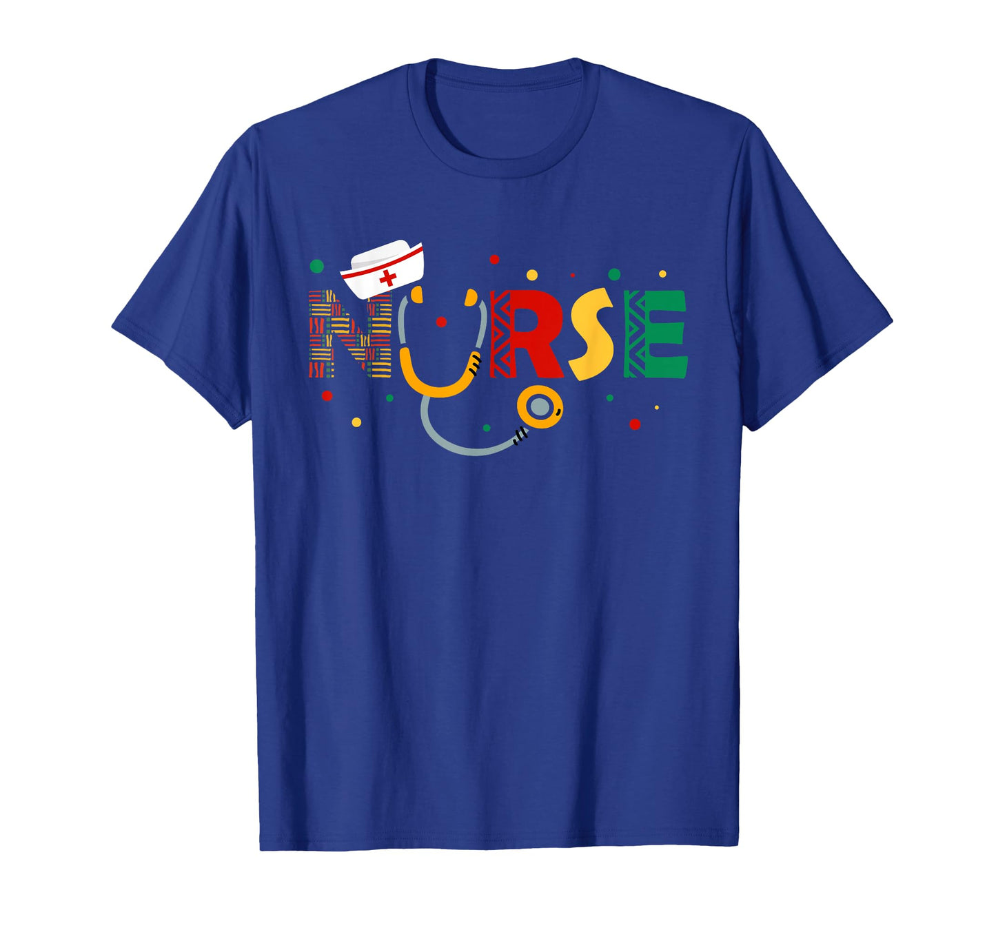 Juneteenth Nurse Melanin Nursing Stethoscope Black History T-Shirt