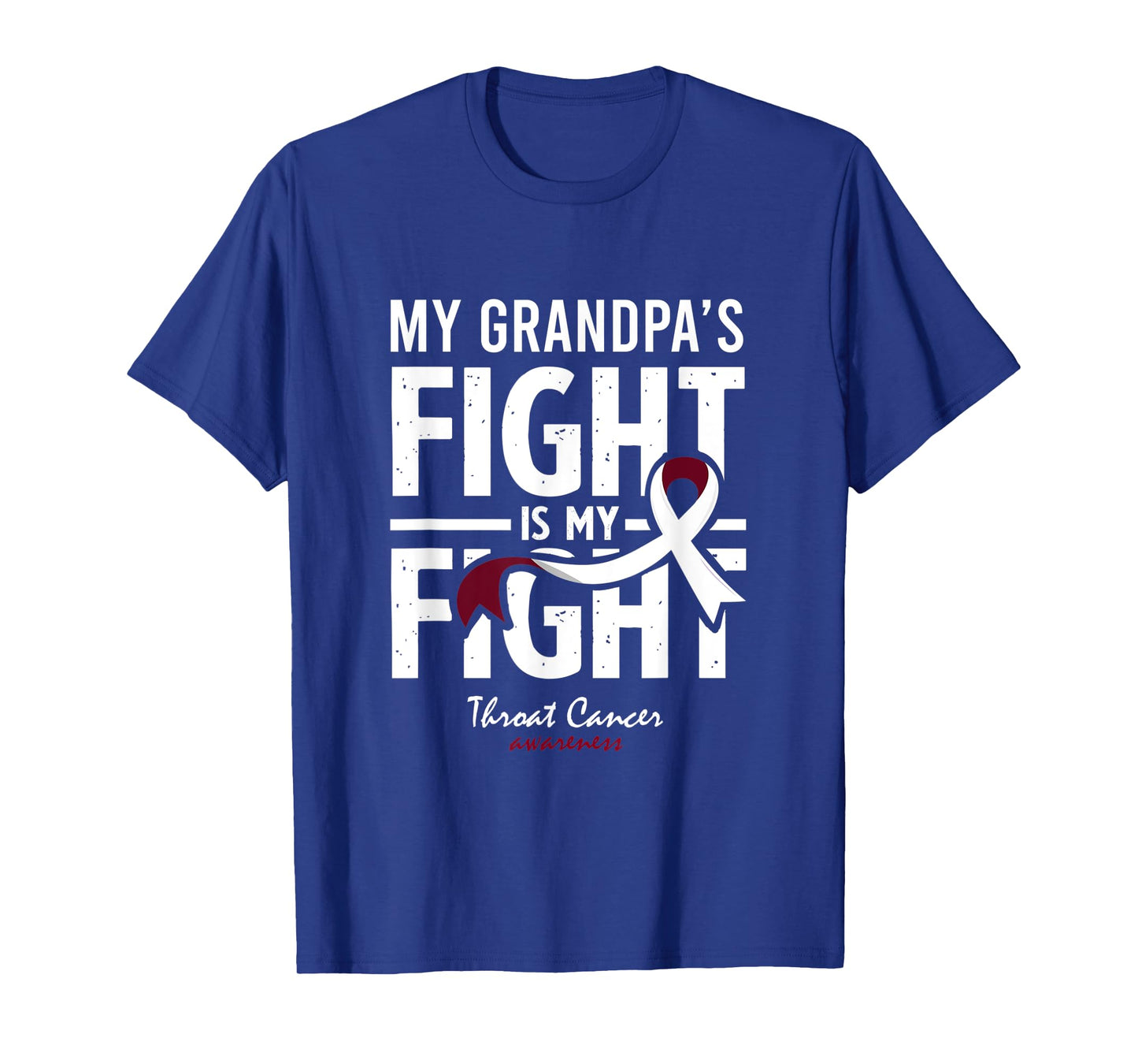 Throat Cancer Grandpa Survivor Support Grandson, daughter T-Shirt