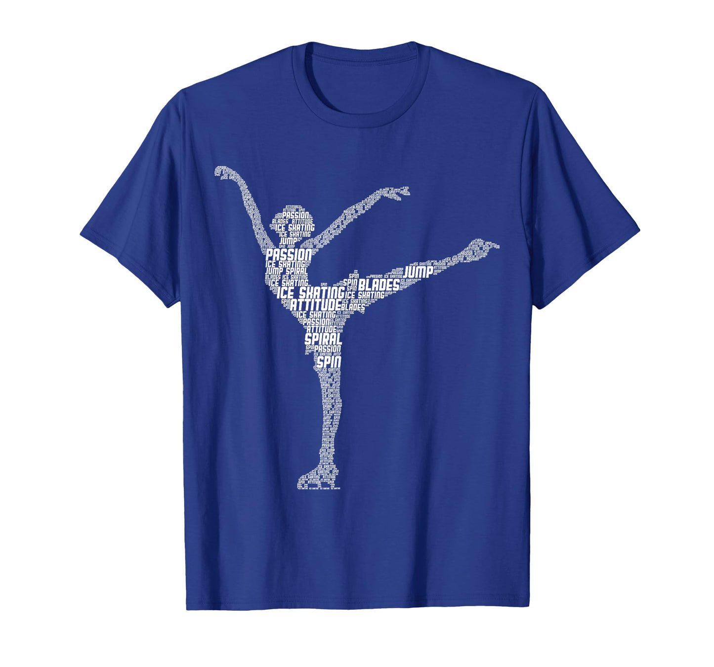 Figure Skating Ice Skates Girls Ladies T-Shirt