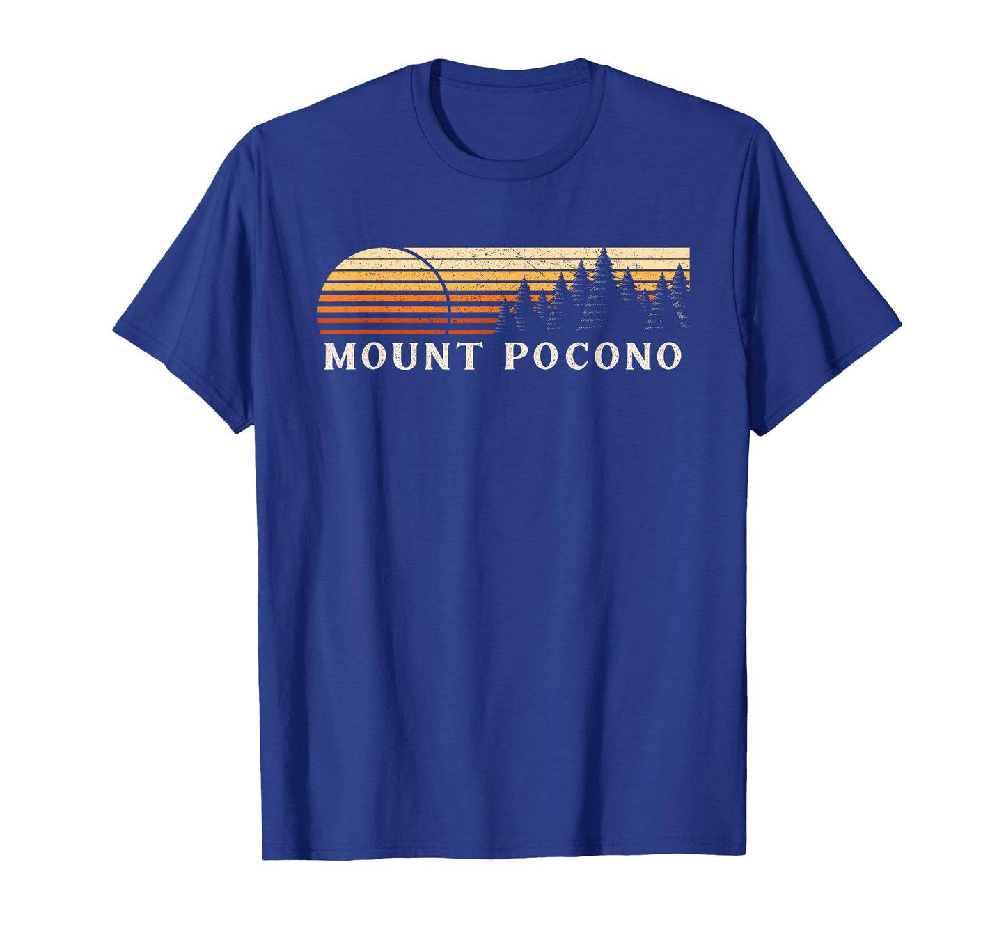 Mount Pocono, PA Vintage Evergreen Sunset Eighties Retro T-Shirt