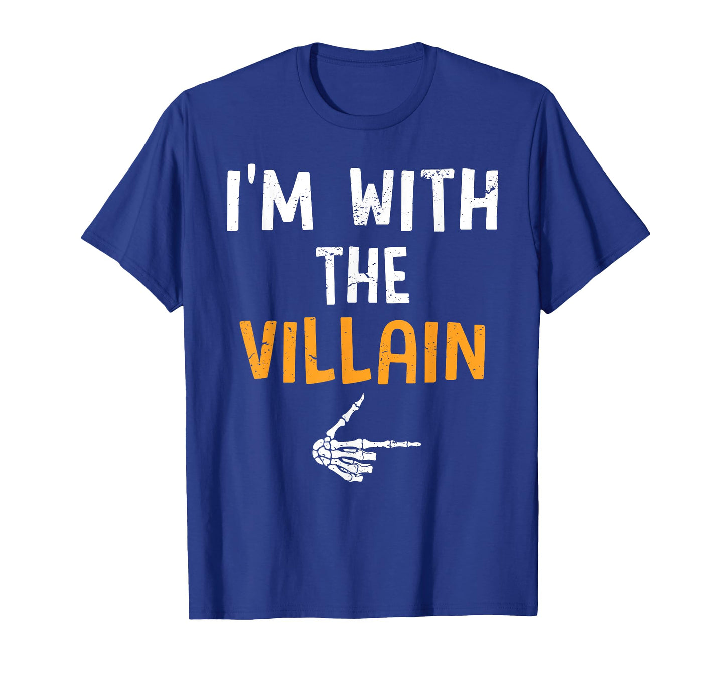 I'm with The Villain Costume Halloween Matching Couple T-Shirt