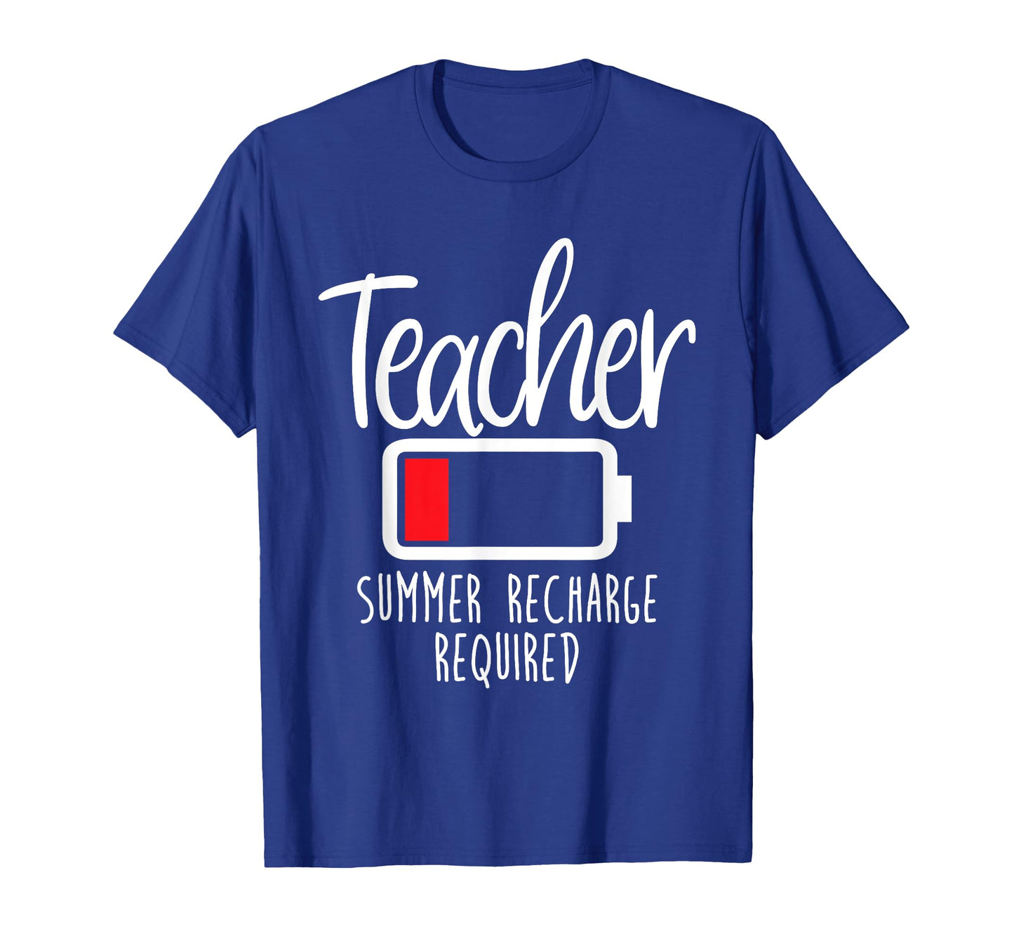 Teacher Summer Recharge Required Last day School Women Funny T-Shirt