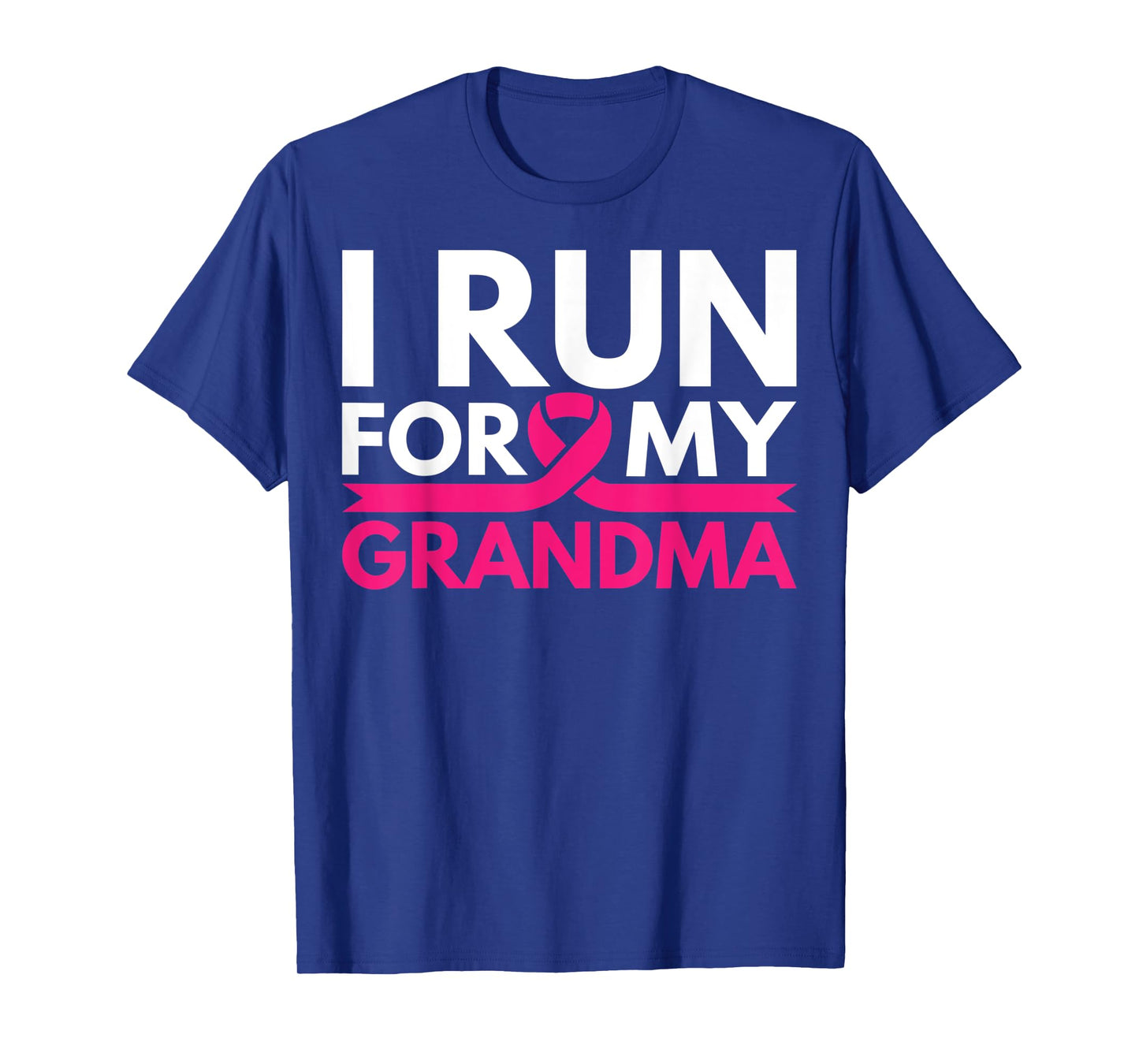 I Run For My Grandma Walk Breast Cancer Awareness Shirt T-Shirt