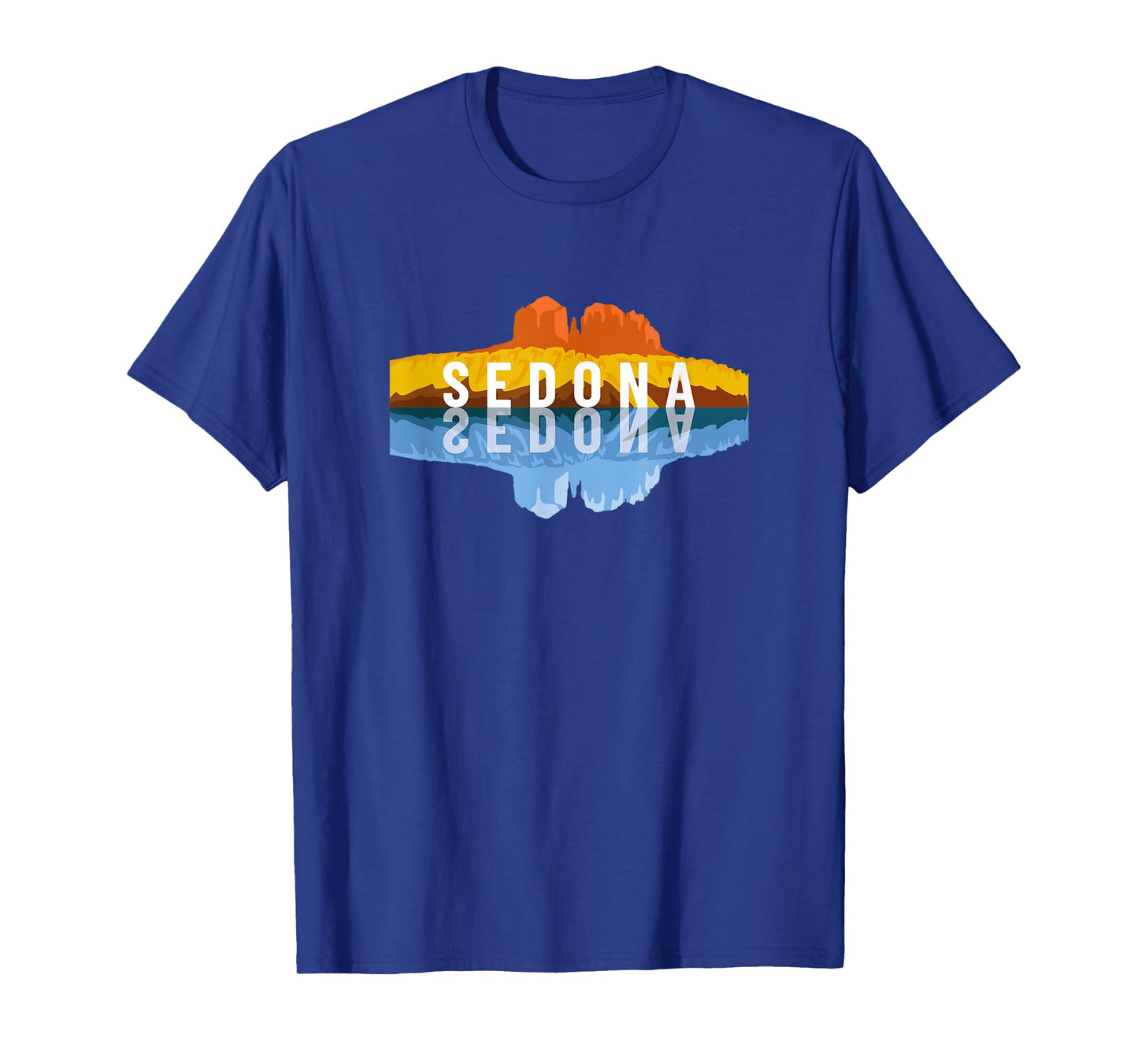 Sedona Arizona Mountain Reflections - Arizonan Climbing T-Shirt