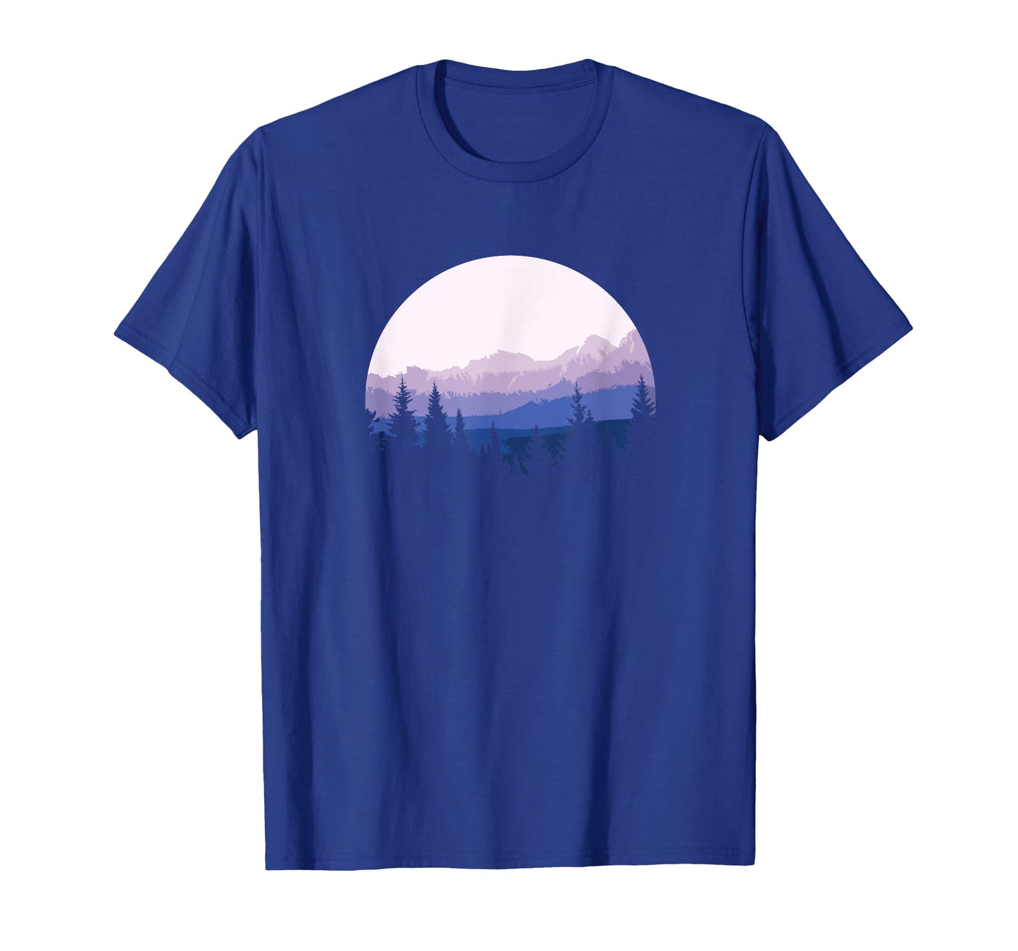 Forest Scene Mountain Silhouette T-Shirt