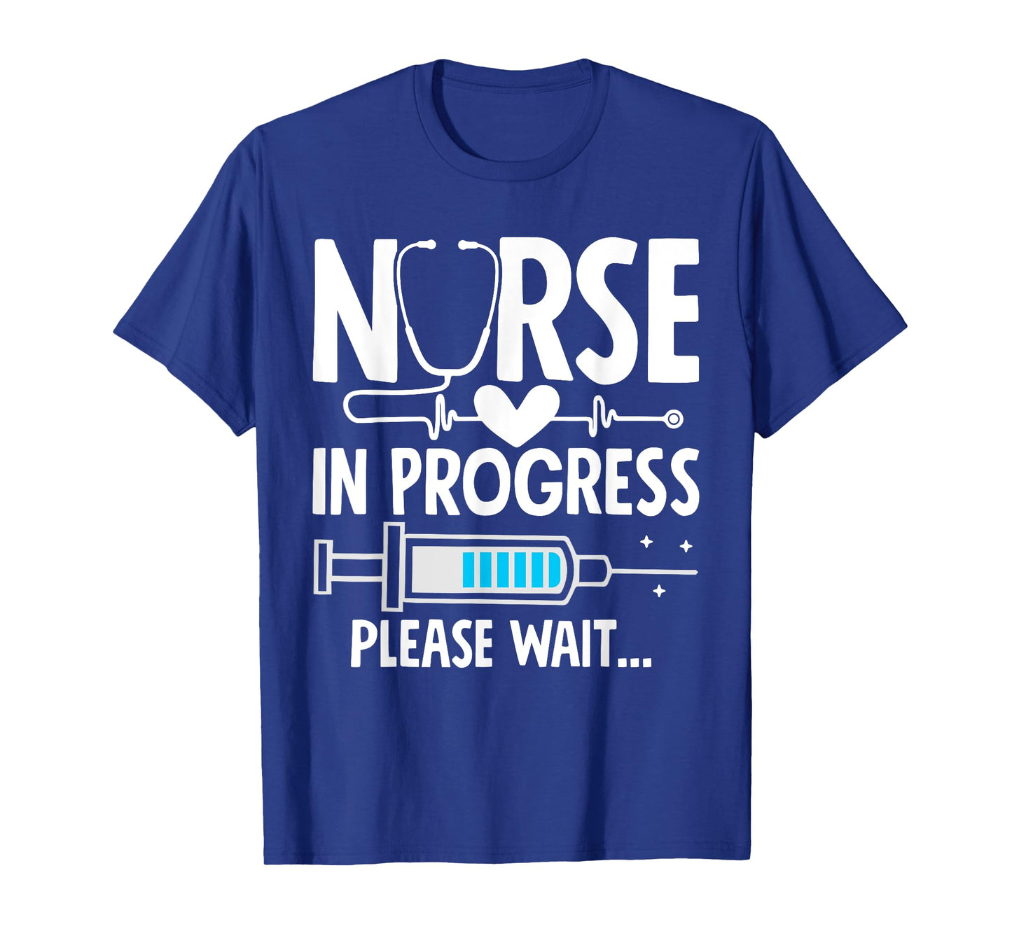 Nursing Student T-Shirt Women Girls Funny Nurse In Progress T-Shirt
