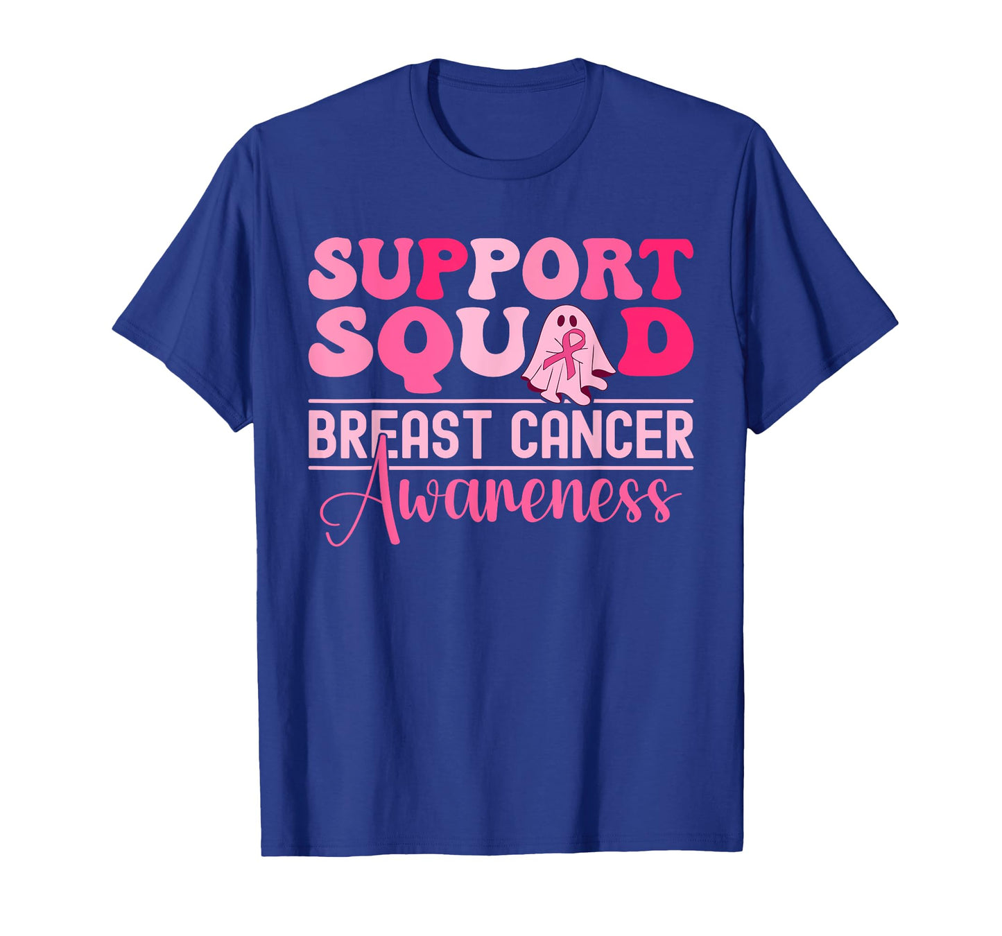 Support Squad Breast Cancer Awareness halloween girls kids T-Shirt