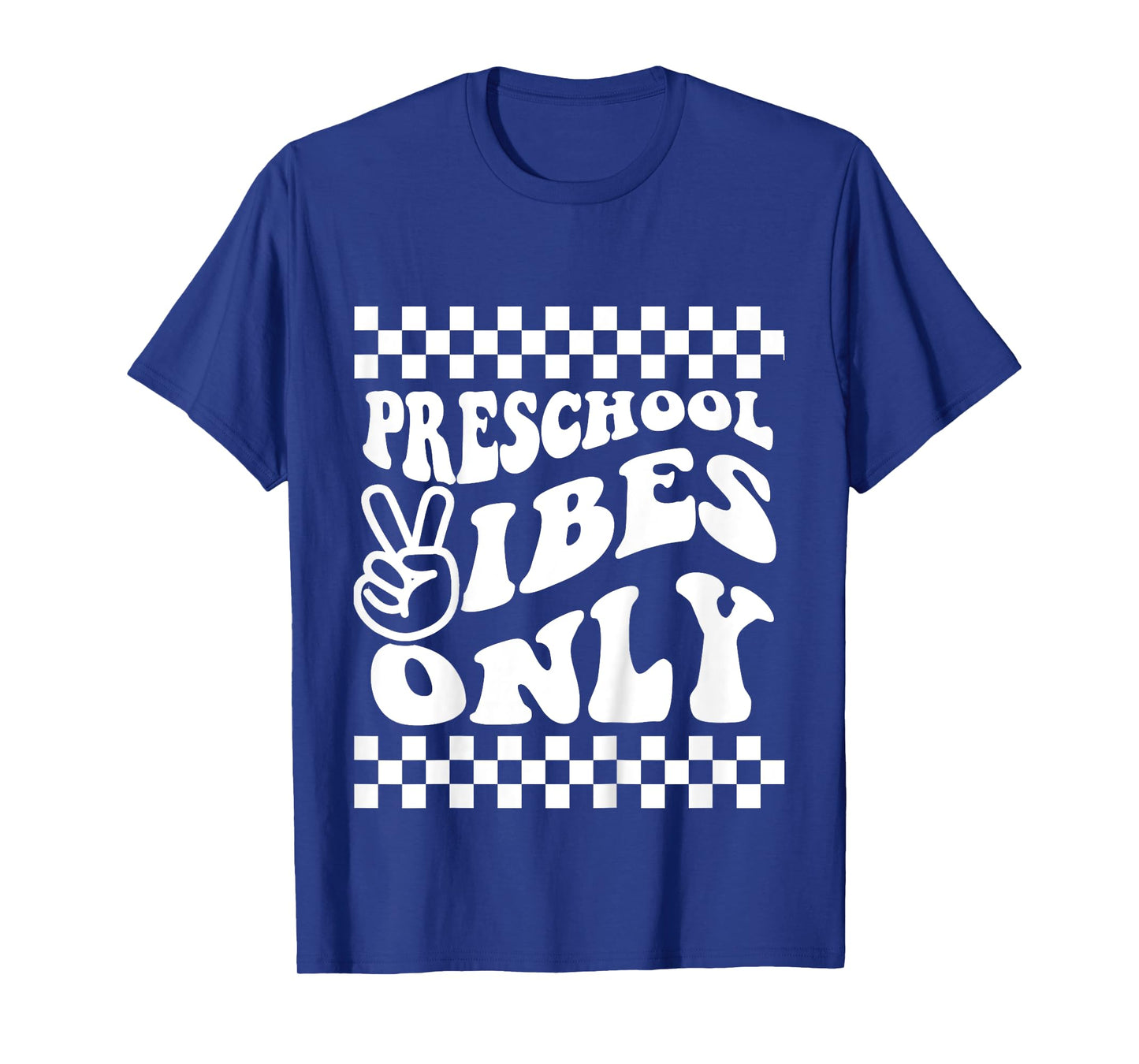 First Day of Preschool Vibes Only Retro Girl Toddler Boy T-Shirt