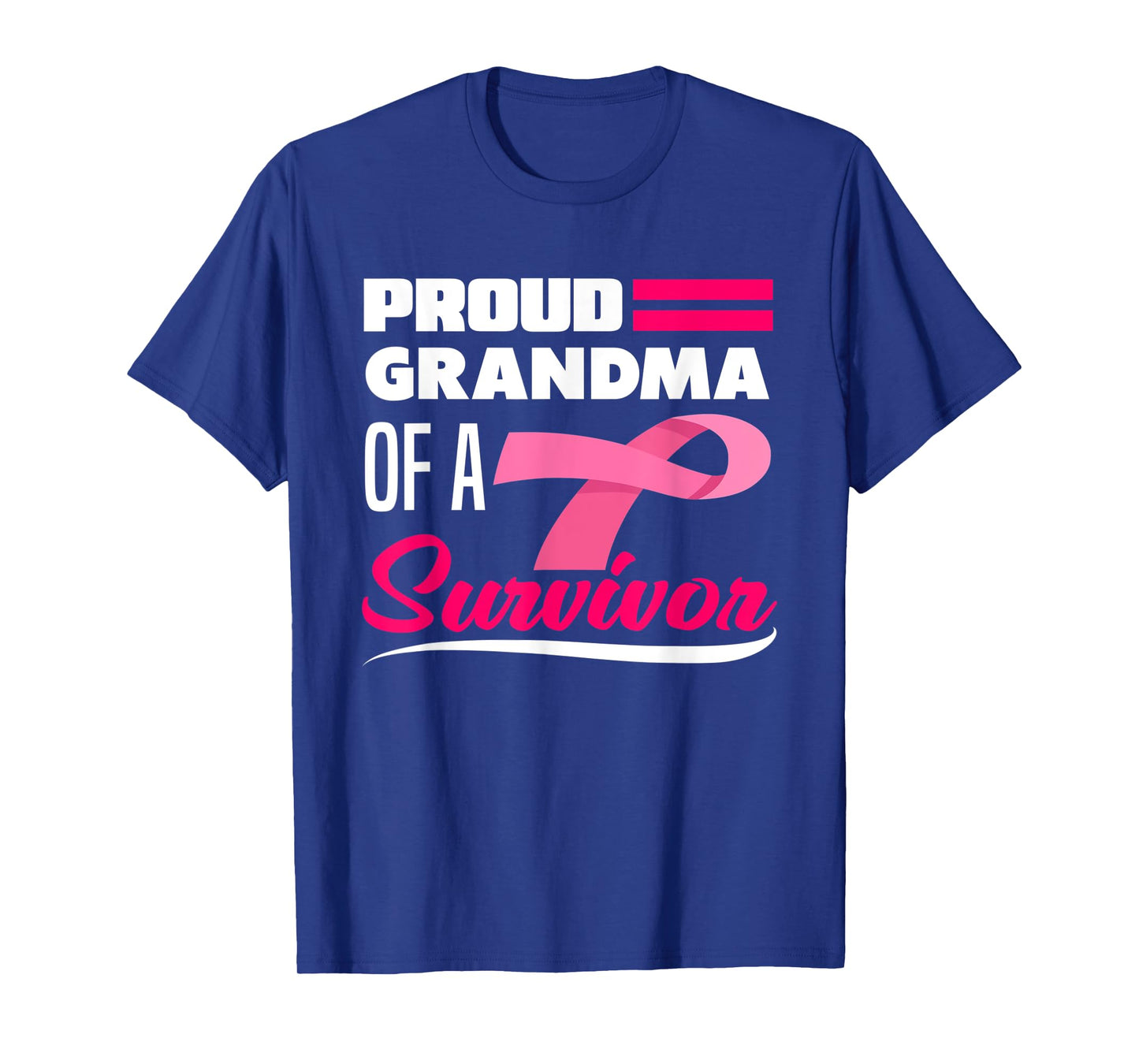 Proud Grandma Of A Survivor Granddaughter Breast Cancer T-Shirt
