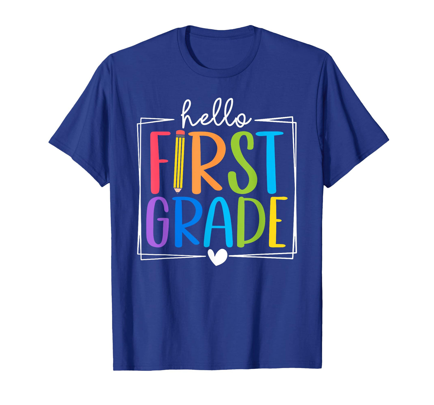 Hello First Grade Team 1st Grade Back to School Teacher Kids T-Shirt