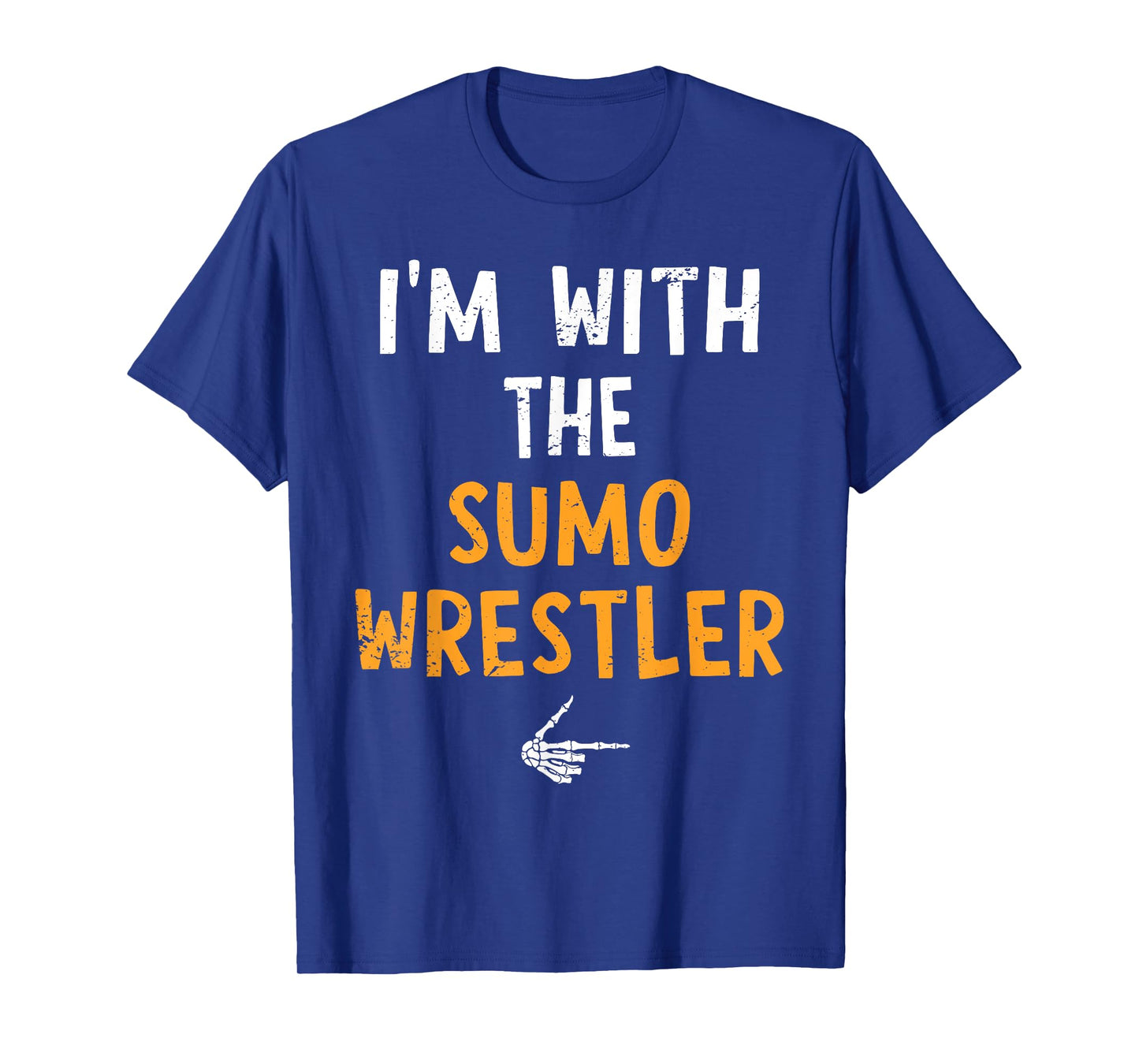 I'm with The Sumo Wrestler Costume Halloween Matching Couple T-Shirt