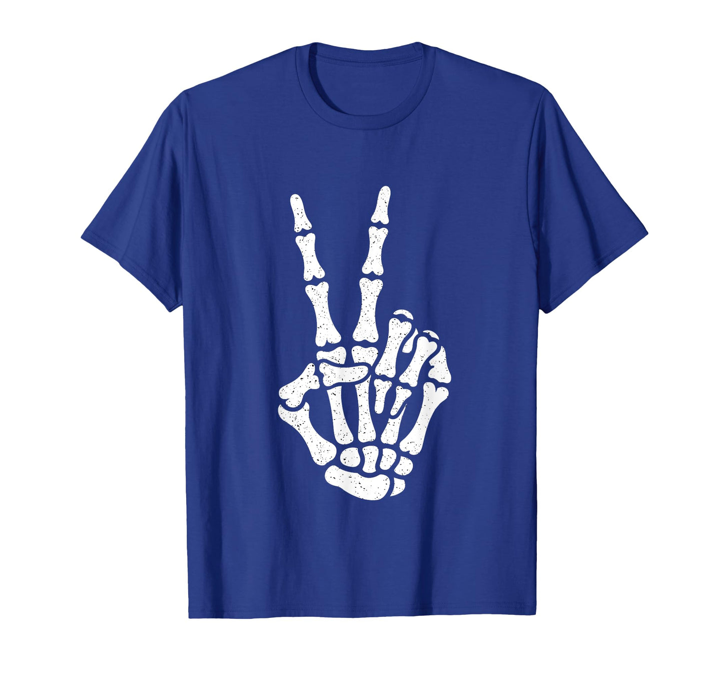Skeleton Hand Peace Sign Bones Halloween Costume T-Shirt