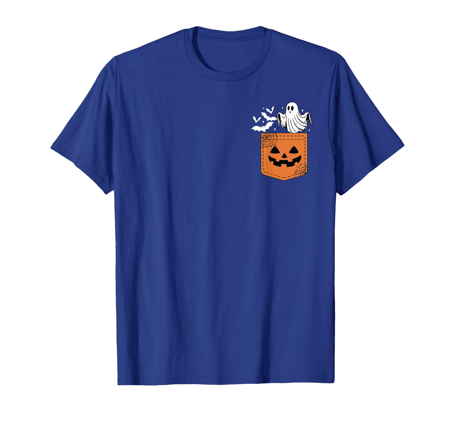 Pocket Ghost Scary Funny Halloween Costume Men Women Kids T-Shirt